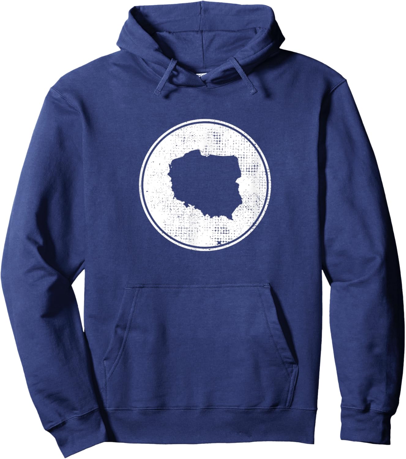 Poland Vintage Map Polish Proud Pole Hoodie - Hoodie | Navy