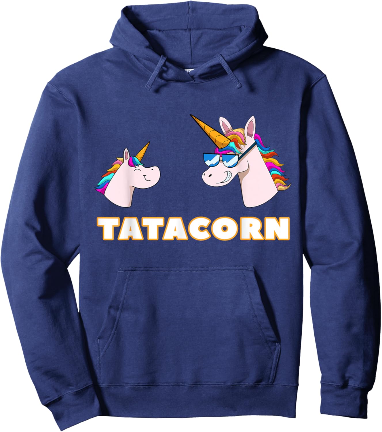 Tatacorn Tata 1 Kid Daddy Unicorn Father's Day Hoodie - Hoodie | Navy