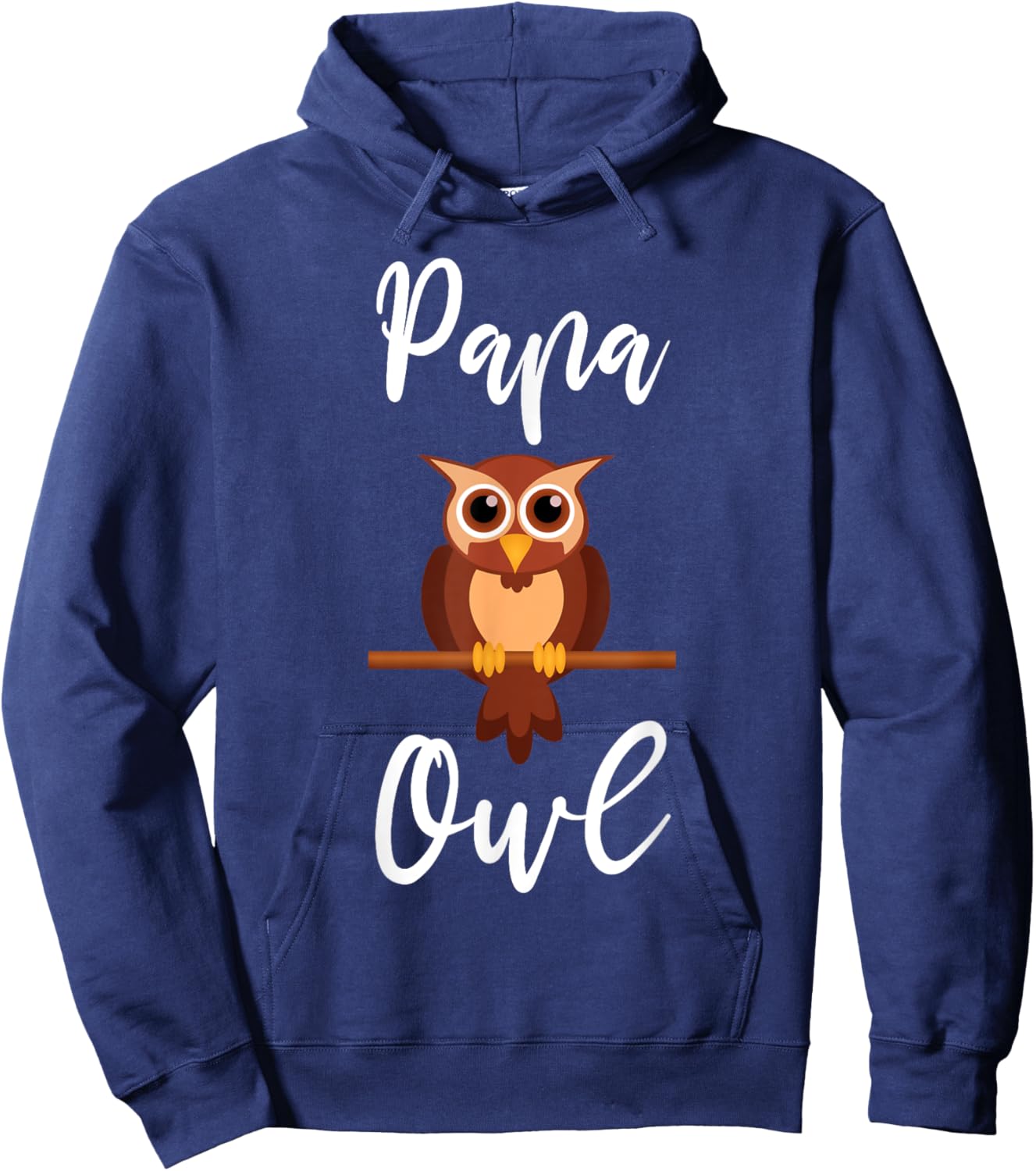 Owl Shirt Funny Papa Owl Quote Father Owl Lover Hoodie - Hoodie | Navy