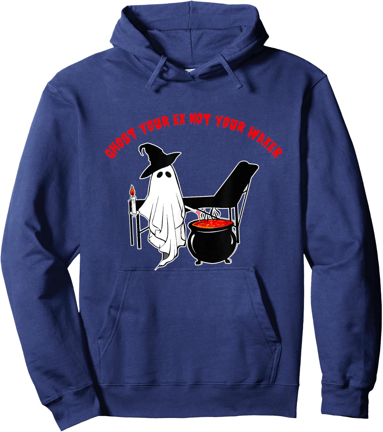 Ghost Your Ex Not Your Waxer Apparel Hoodie - Hoodie | Navy