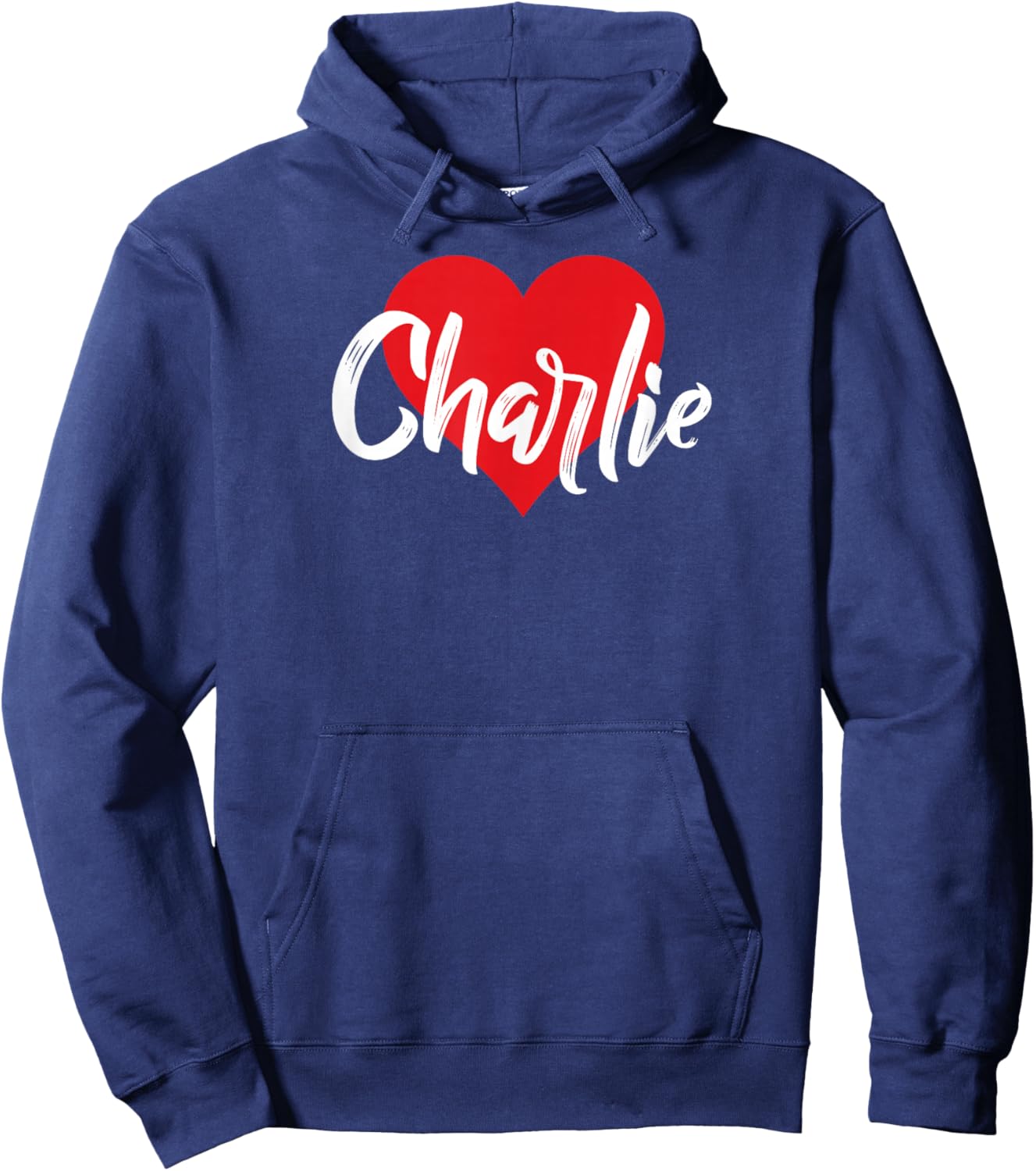 I Love Charlie First Name I Heart Named Hoodie - Hoodie | Navy