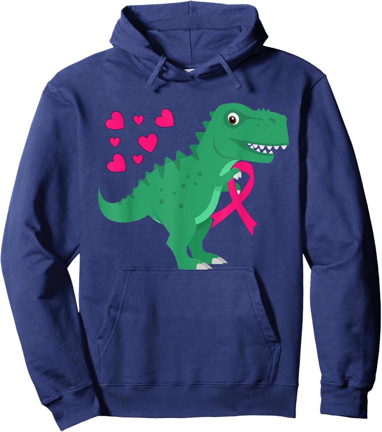 Breast Cancer Awareness Toddler Pink Ribbon Kids Youth Teen Hoodie - Hoodie | Navy