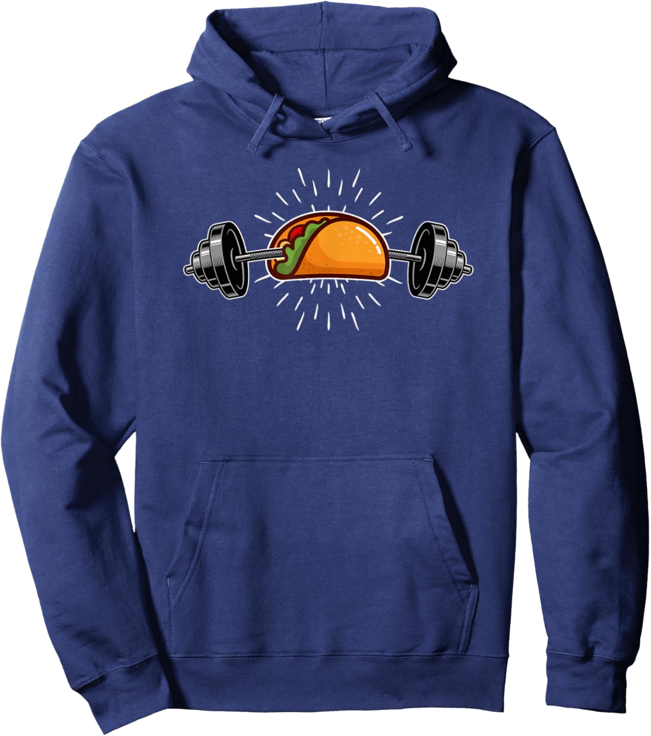 Taco Barbell Fitness - Funny Gym & Workout - Tuesday Food Hoodie - Hoodie | Navy