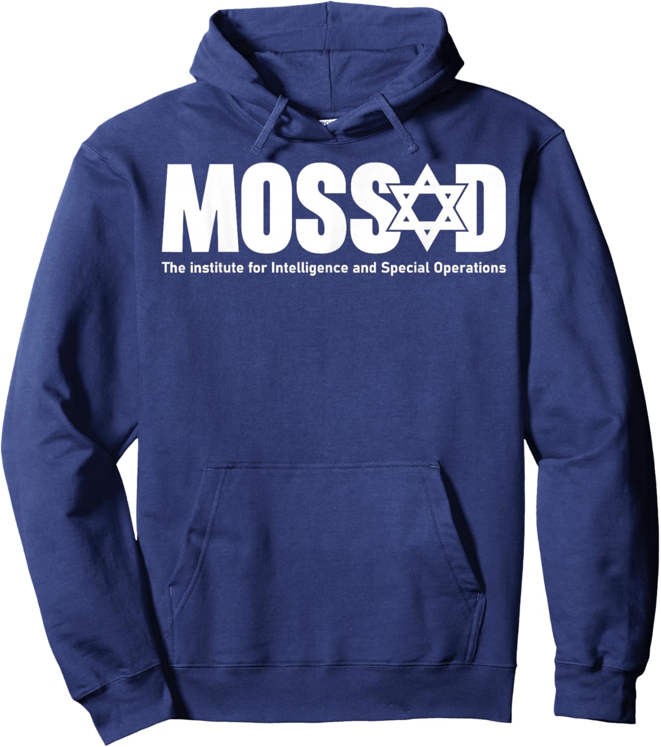 Mossad Israel Israeli Secret Service Menorah Tel Aviv Hoodie - Hoodie | Navy