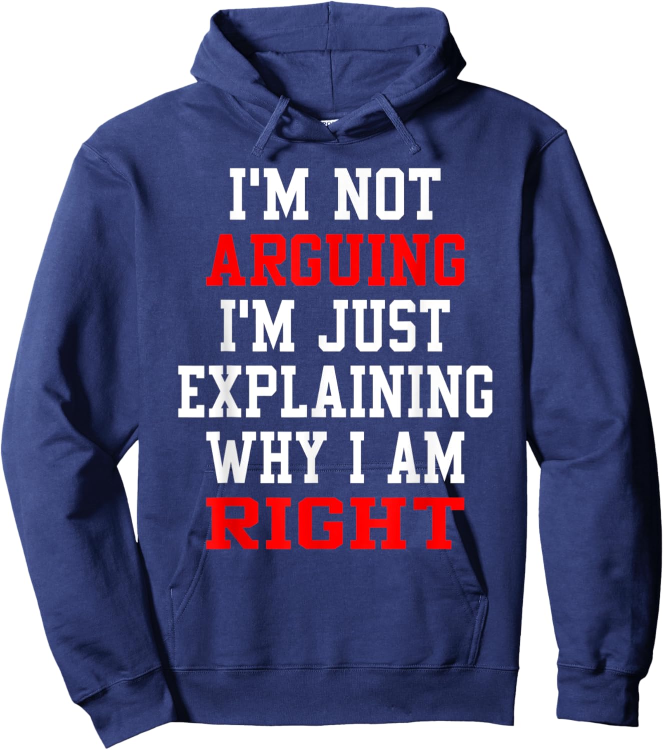 I Am Not Arguing I Am Explaining Why I'm Right Engineers Men Hoodie - Hoodie | Navy