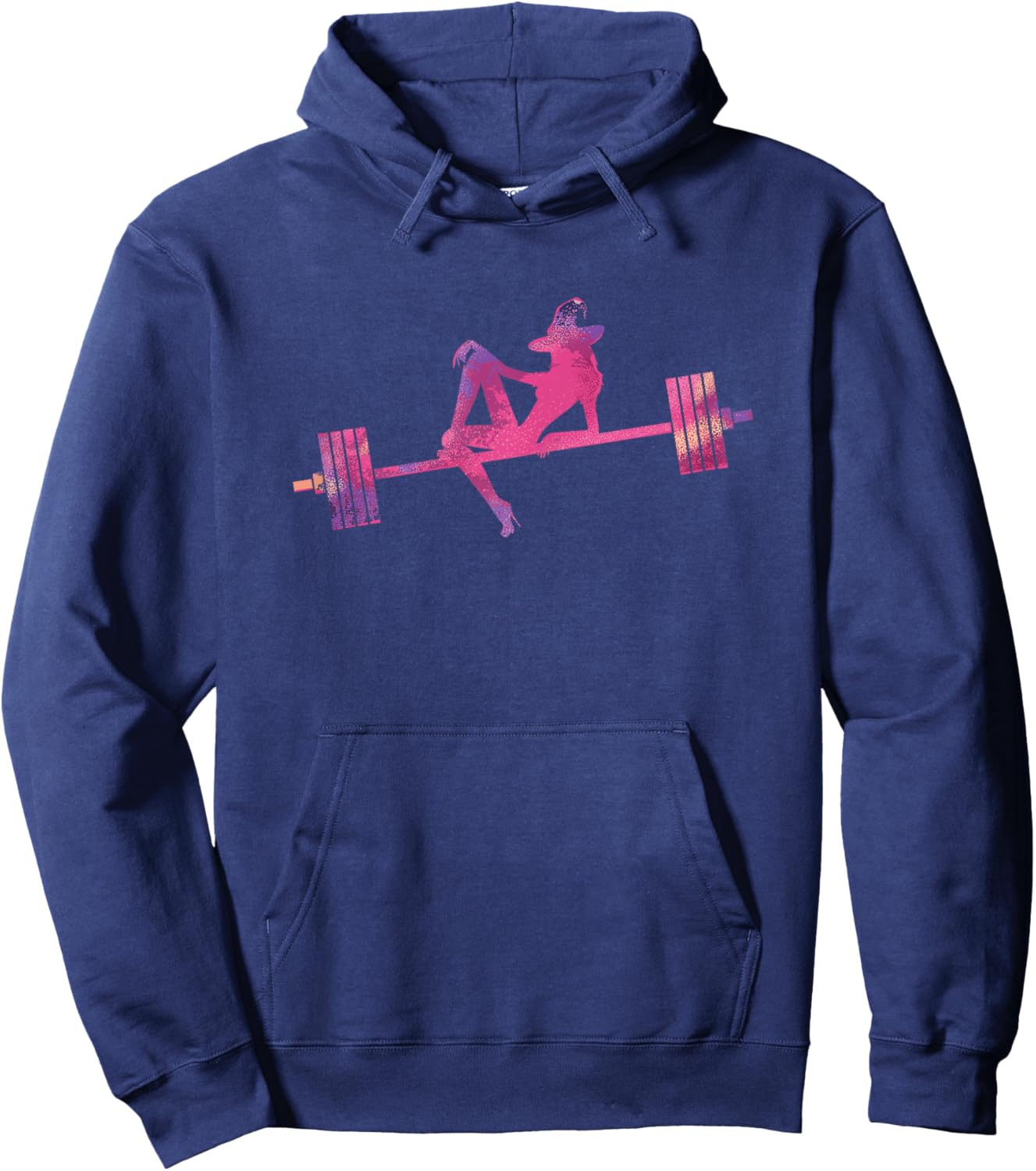 Weightlifting Witch Halloween Gym working out bodybuilding Hoodie - Hoodie | Navy