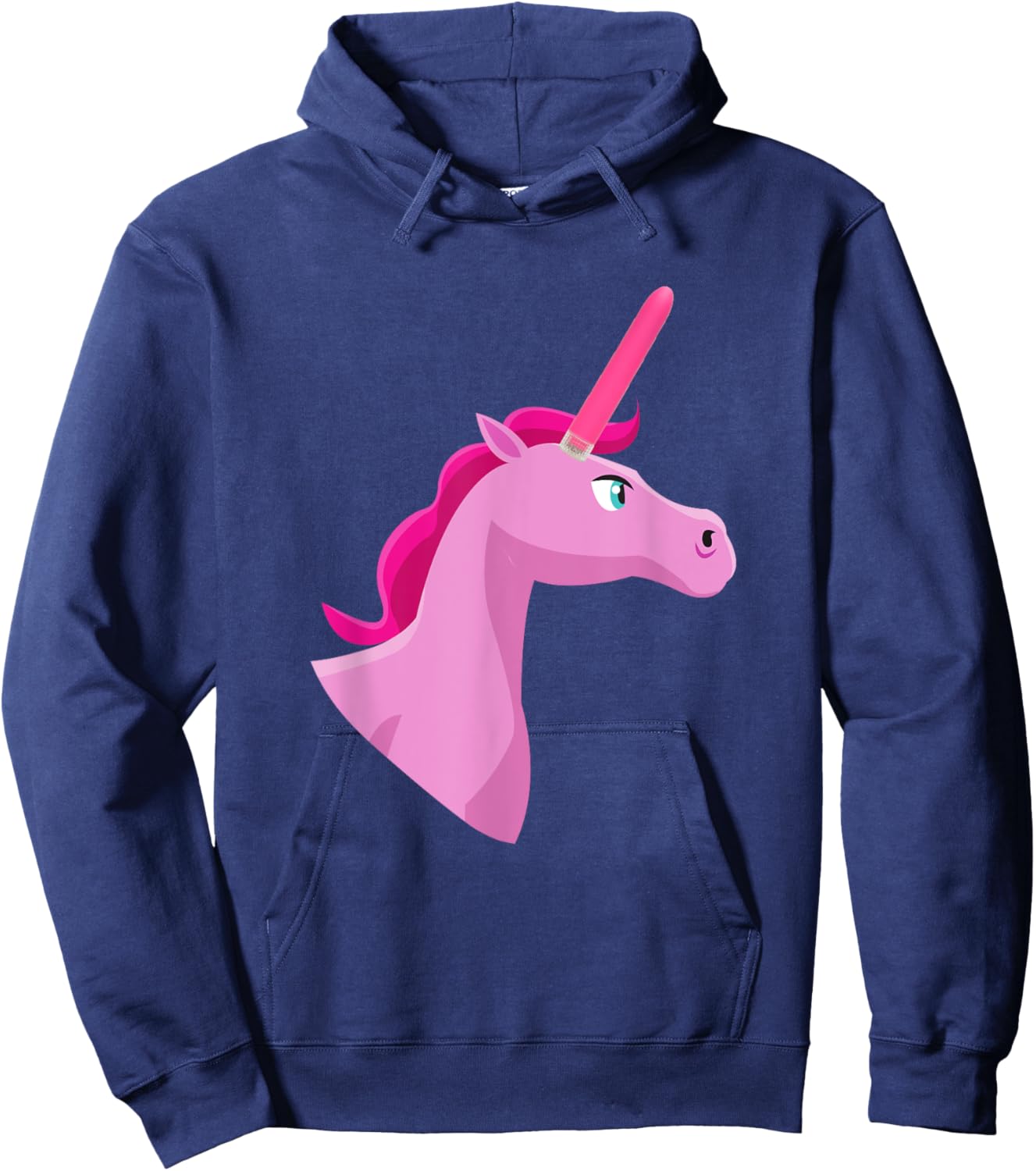 Unicorn with a vibrator for a horn Hoodie - Hoodie | Navy