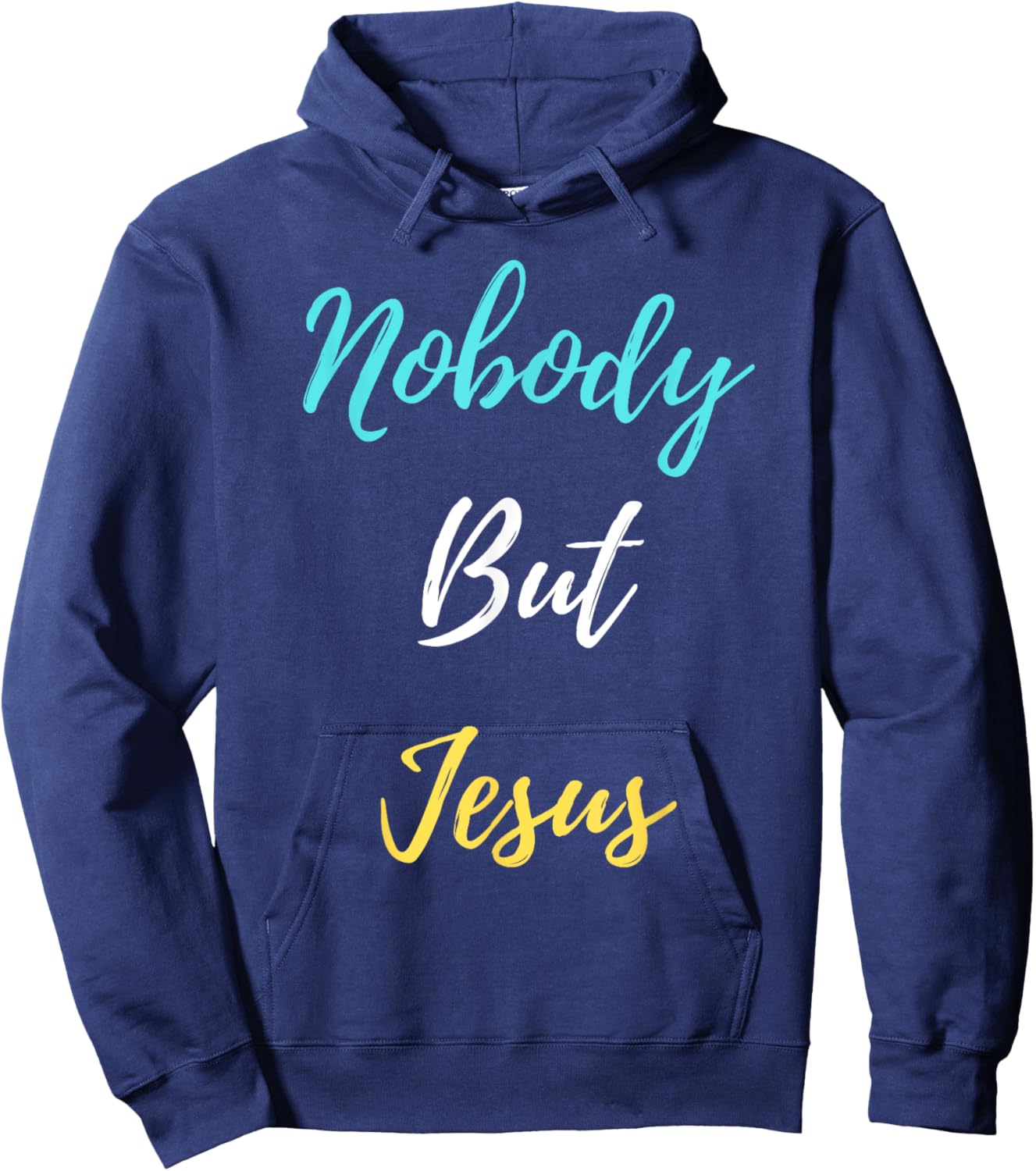 Nobody But Jesus Hoodie - Hoodie | Navy