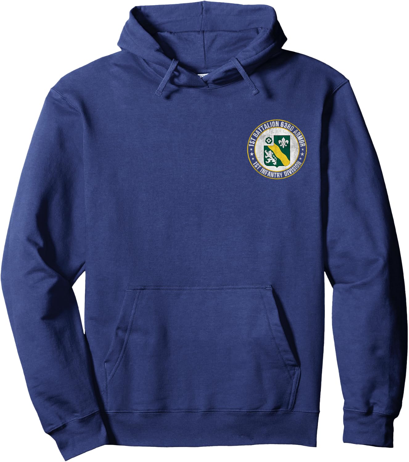 1st Battalion 63rd Armor 1st Infantry Division Veterans Day Hoodie - Hoodie | Navy