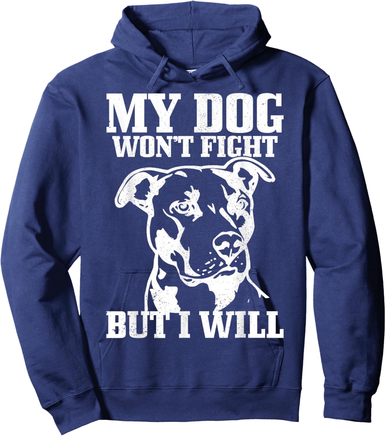 Pitbull Funny Dog Pitbull Mom Pitbull Dad Men Women Kids Hoodie - Hoodie | Navy