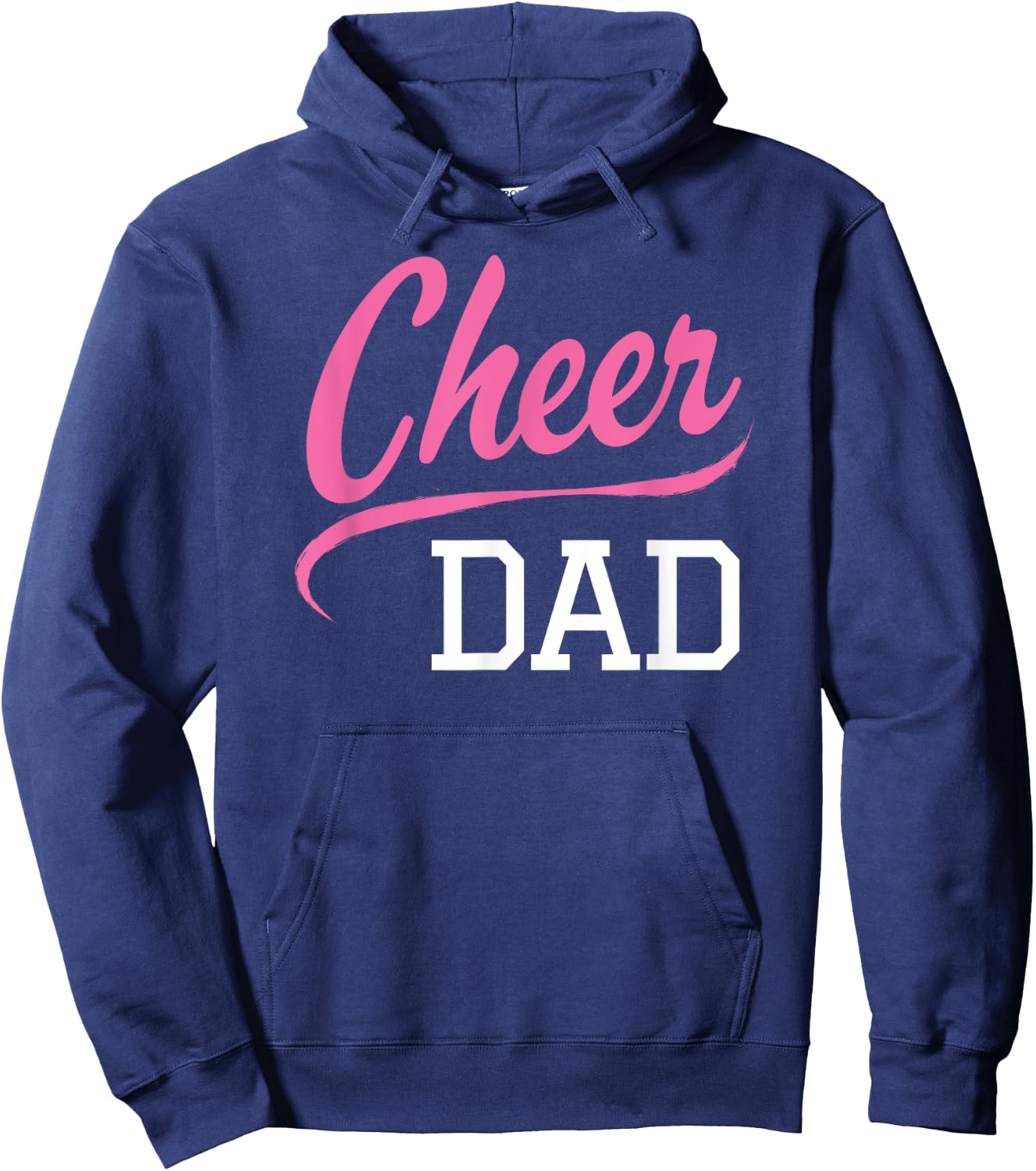 Cheer Dad Cheerleading Pink Hoodie - Hoodie | Navy