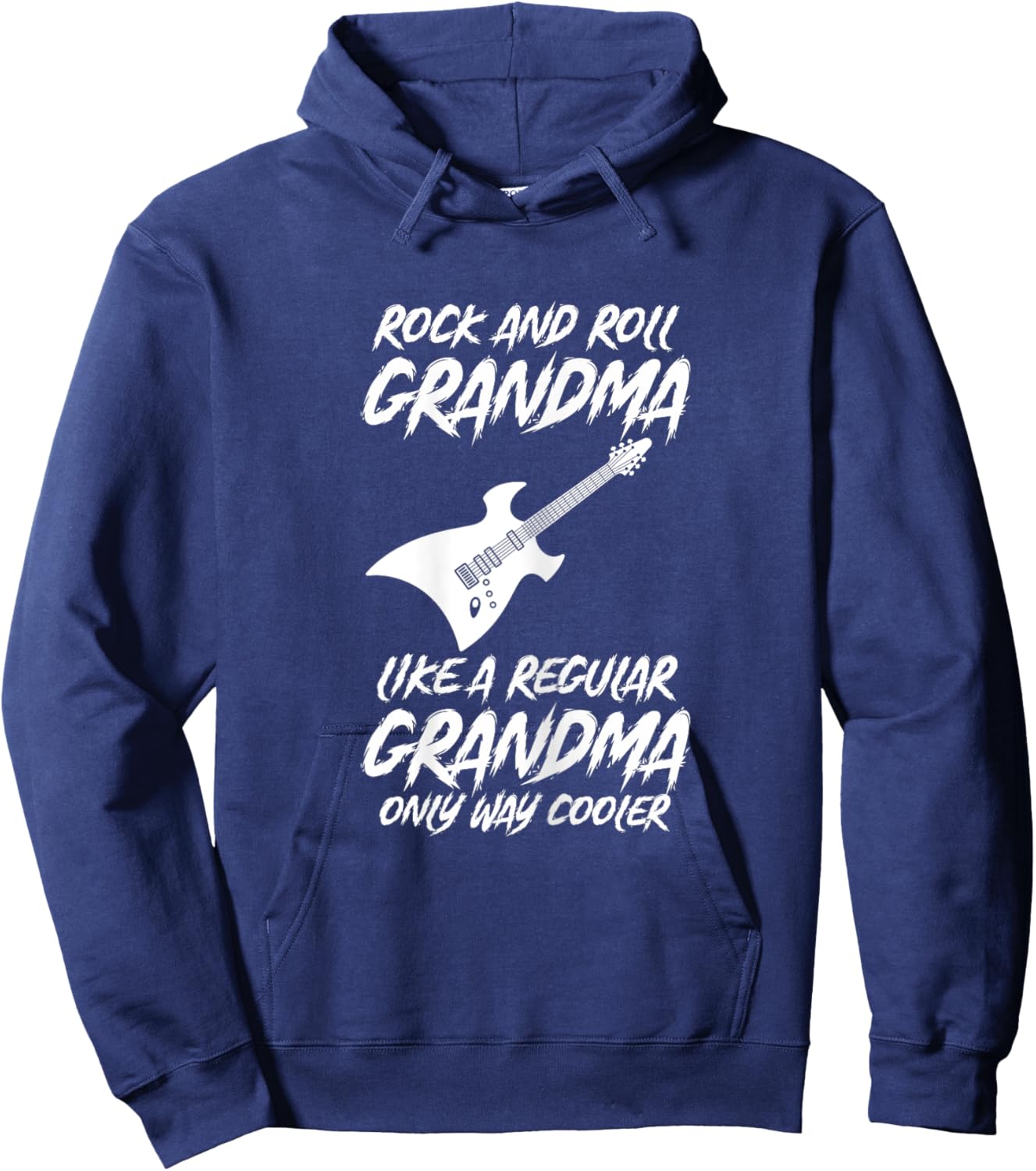 Rock and Roll Grandma wie eine normale Oma nur Rock N Roll Hoodie - Hoodie | Navy