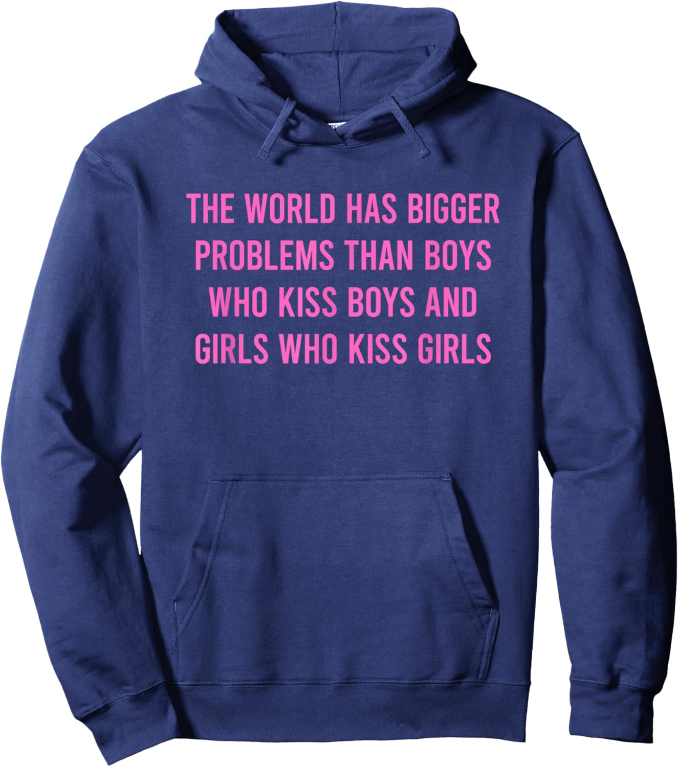 The World Has Bigger Problems Gay Pride Lesbian Hoodie - Hoodie | Navy