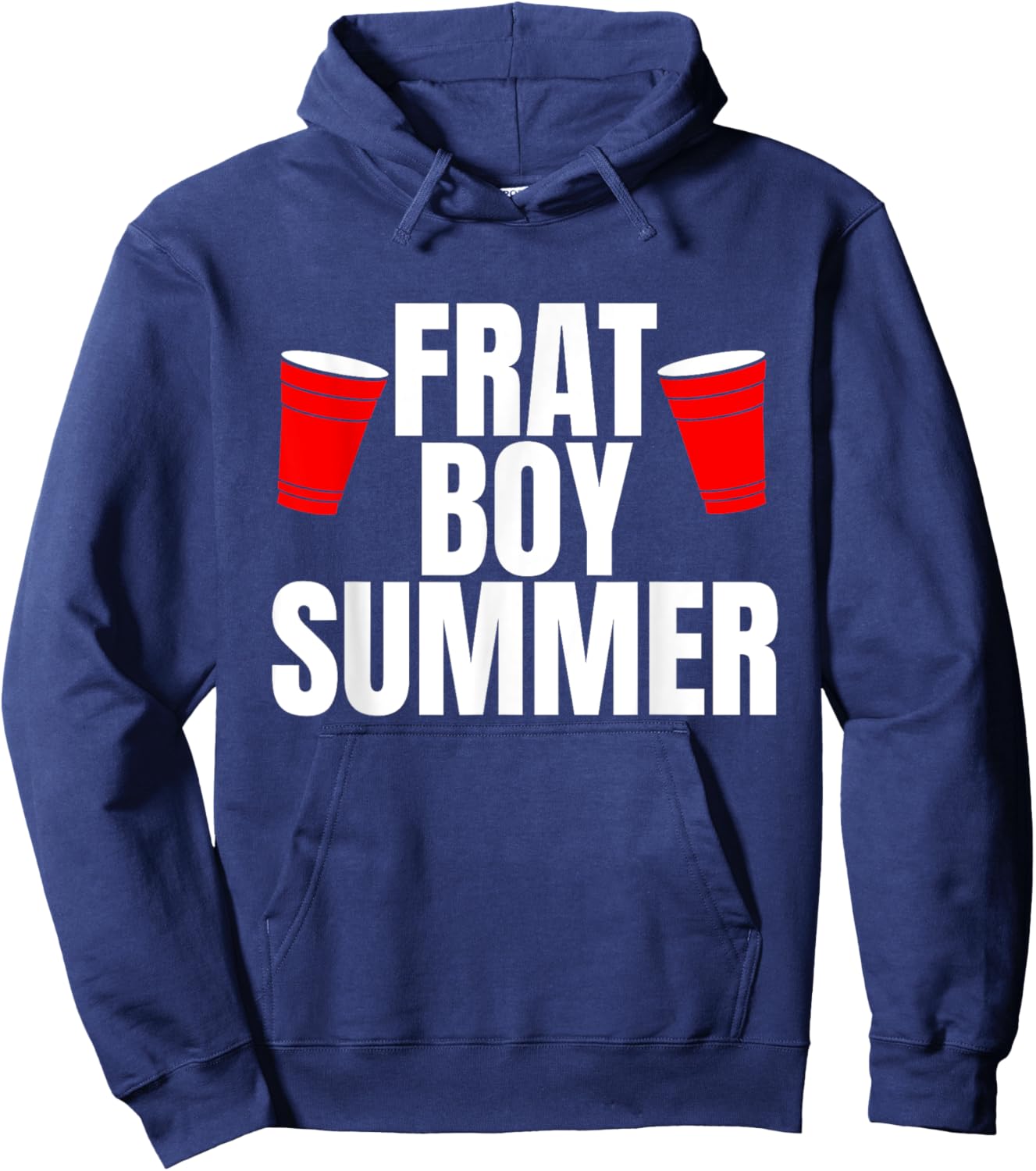 Frat Boy Summer Beer Pong Hoodie - Hoodie | Navy