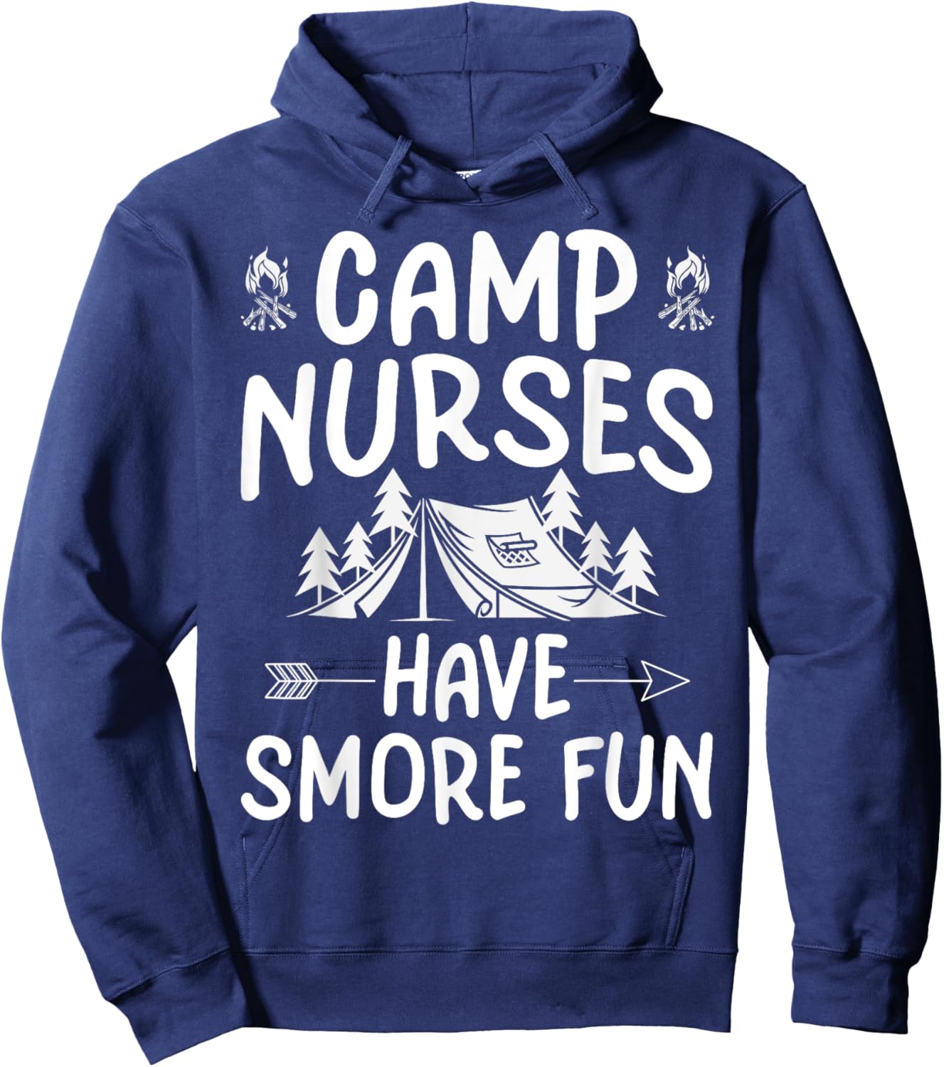Camp Nurses Have Smore Fun Funny Summer Camp Nursing Men Women Kids Hoodie - Hoodie | Navy