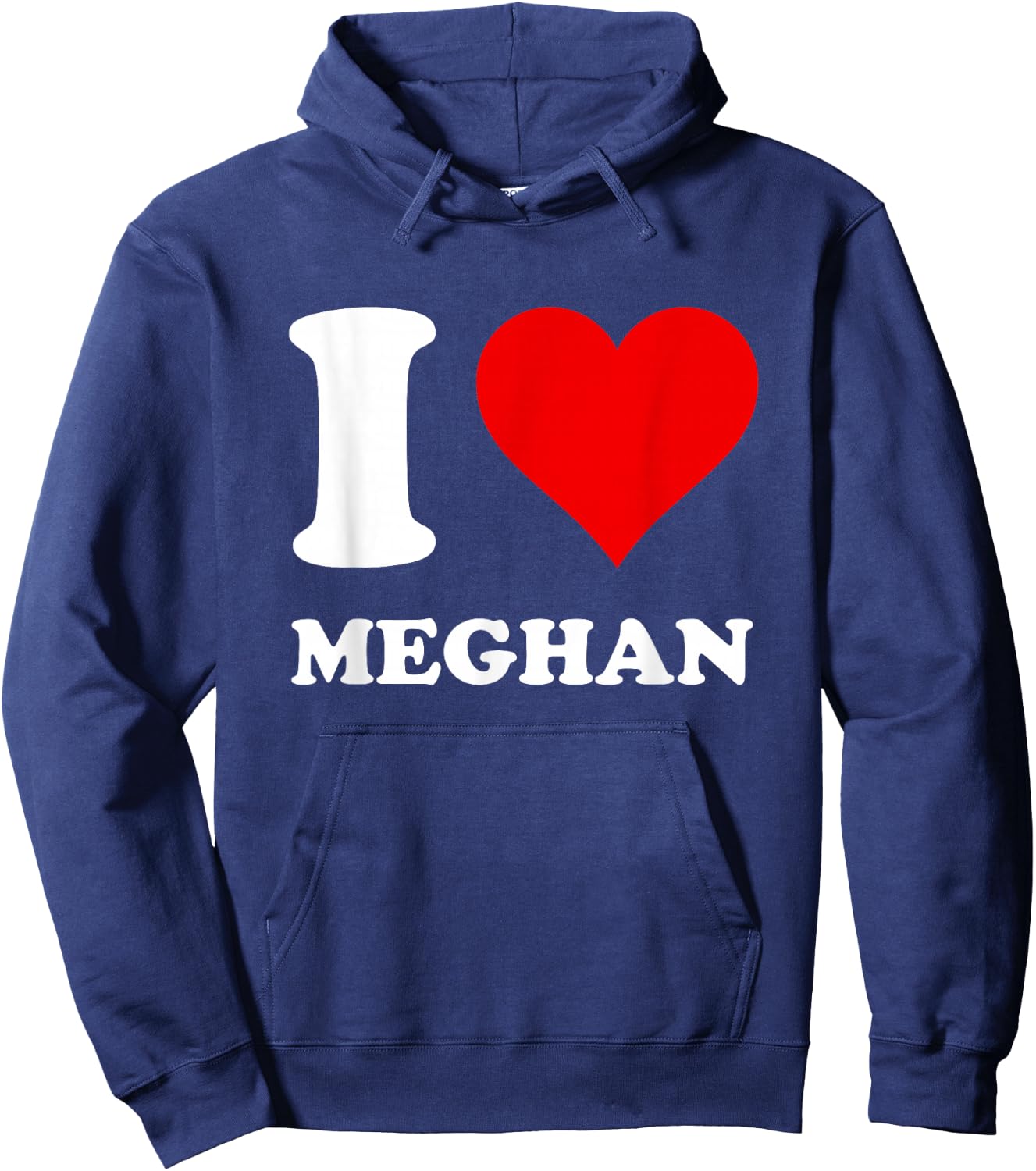 Red Heart I Love Meghan Hoodie - Hoodie | Navy