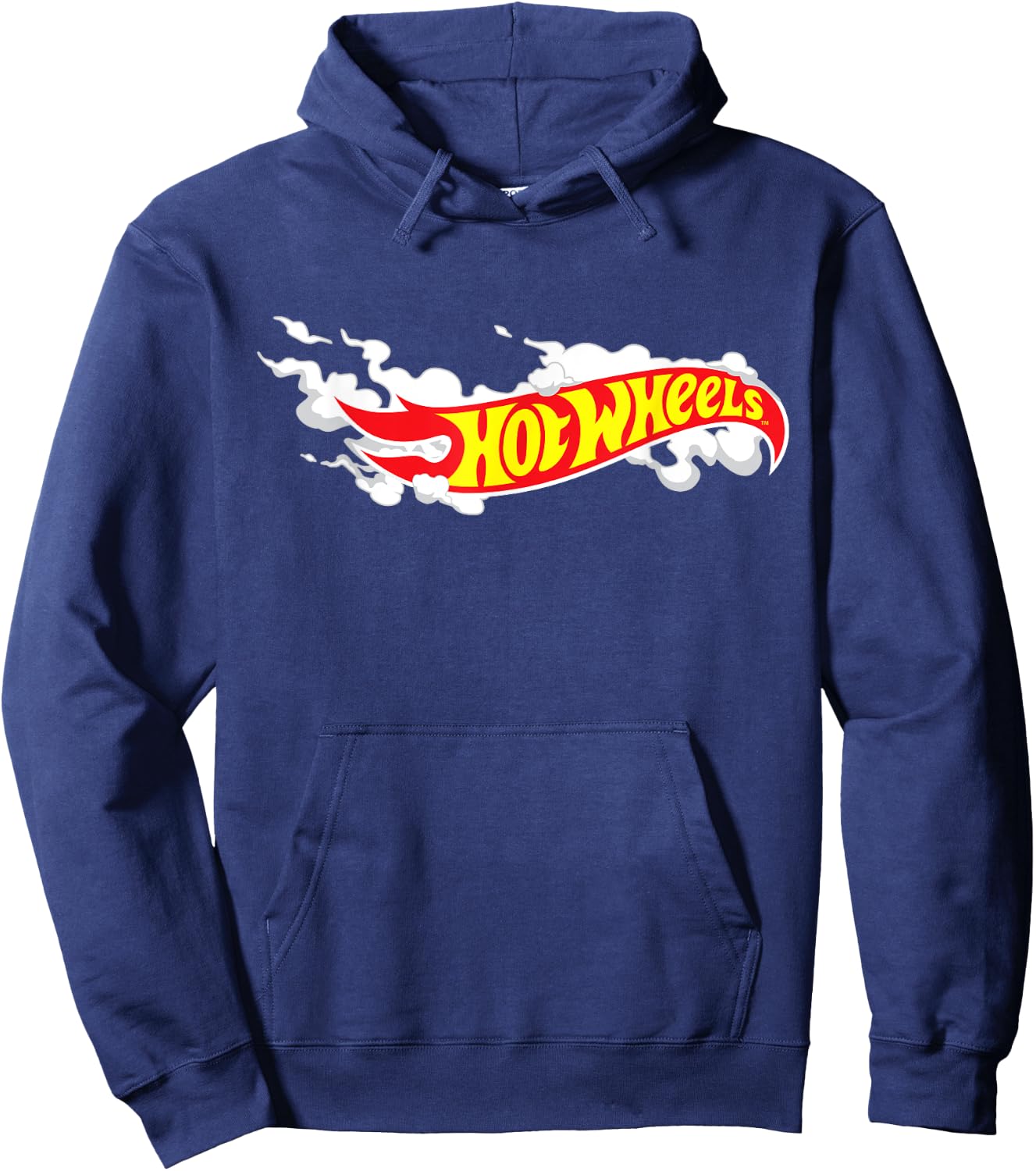 Hot Wheels Smoke Flag Logo Hoodie - Hoodie | Navy