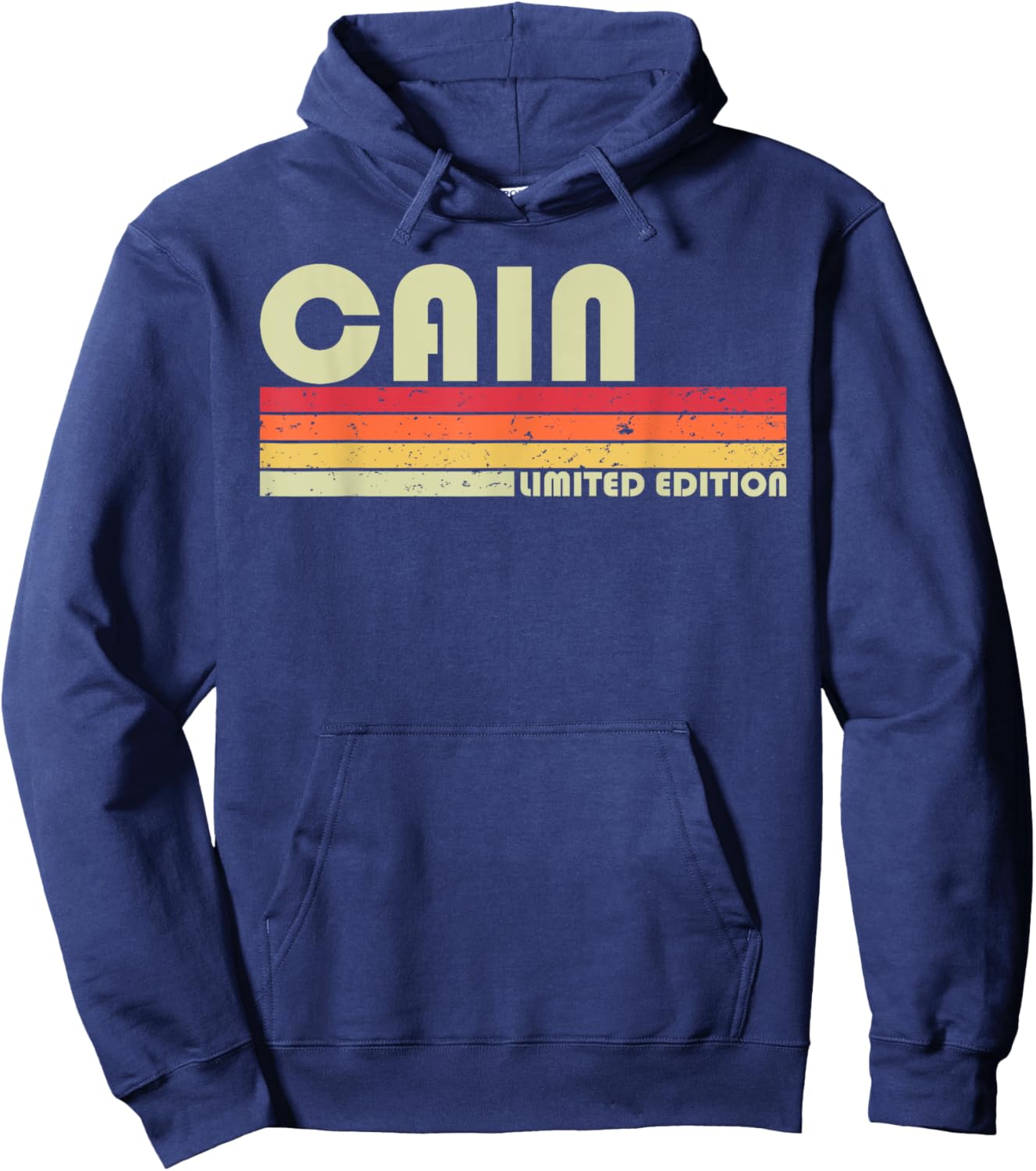 CAIN Gift Name Personalized Funny Retro Vintage Birthday Hoodie - Hoodie | Navy