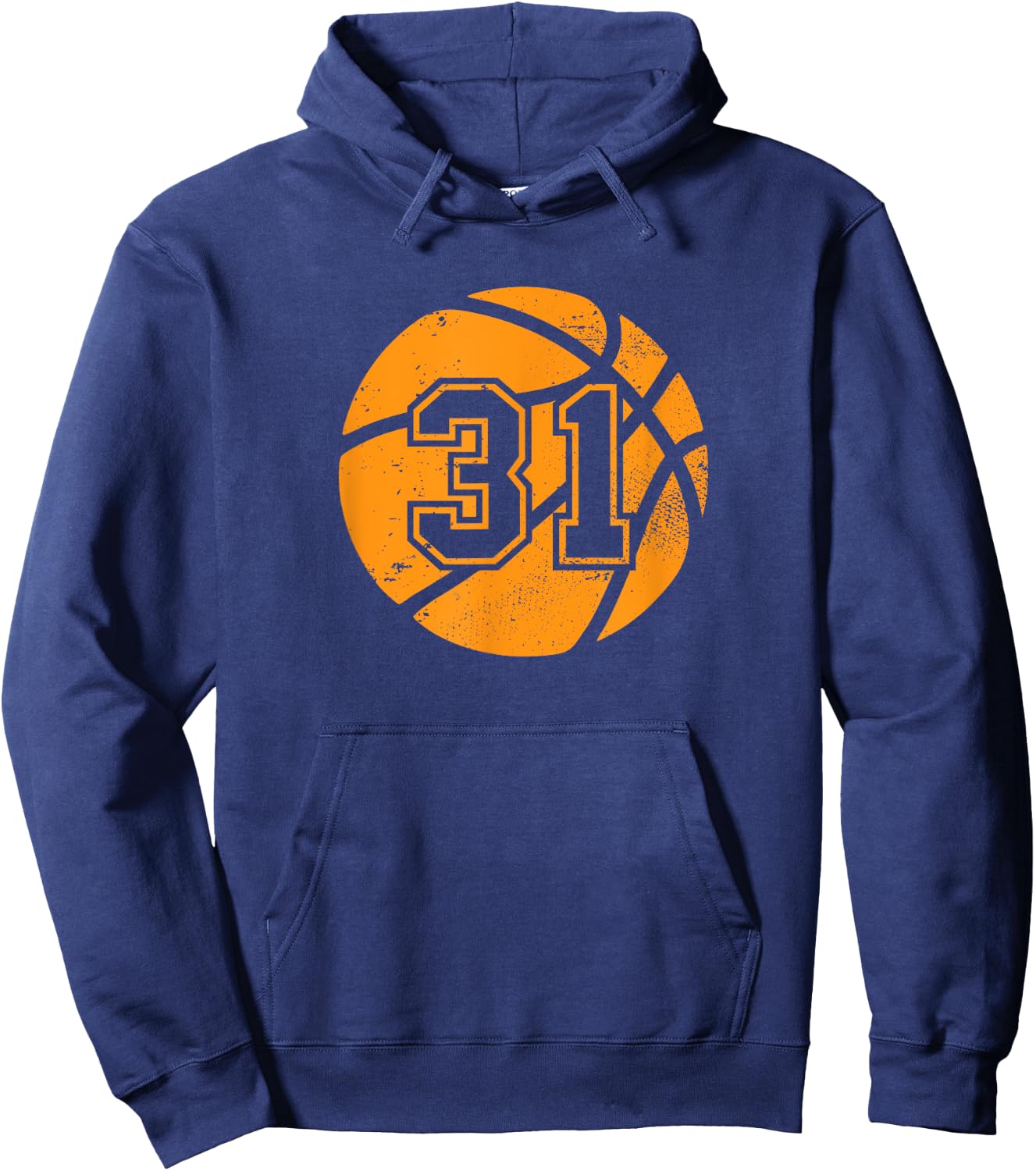 Basketball Player #31 Basketball Mom Dad Jersey Number 31 Hoodie - Hoodie | Navy