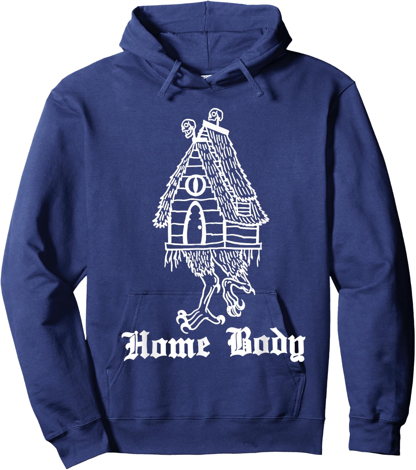 Funny Baba Yaga's Hut Home Body Shirt - Kids Halloween - Black - Small Hoodie - Hoodie | Navy