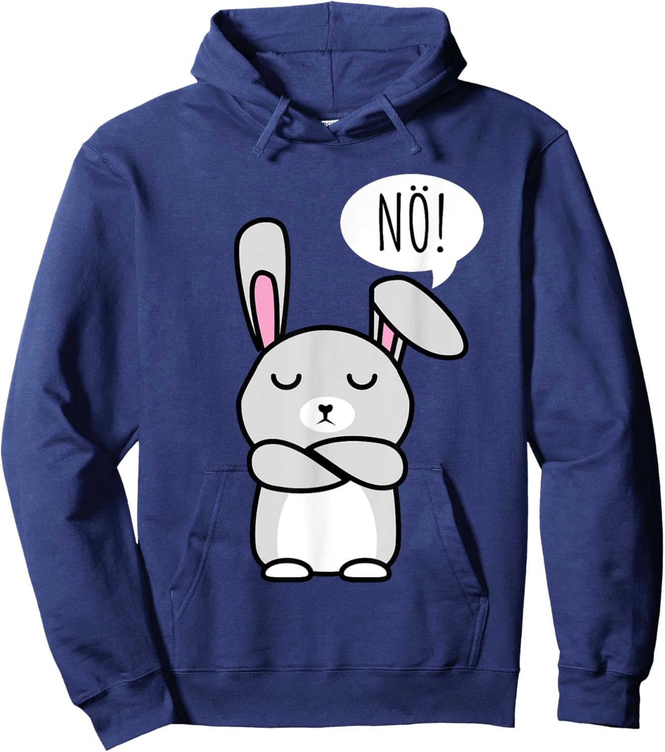 Nö einfach nur Nö Nope Funny Rabbit Men Women Children Hoodie - Hoodie | Navy
