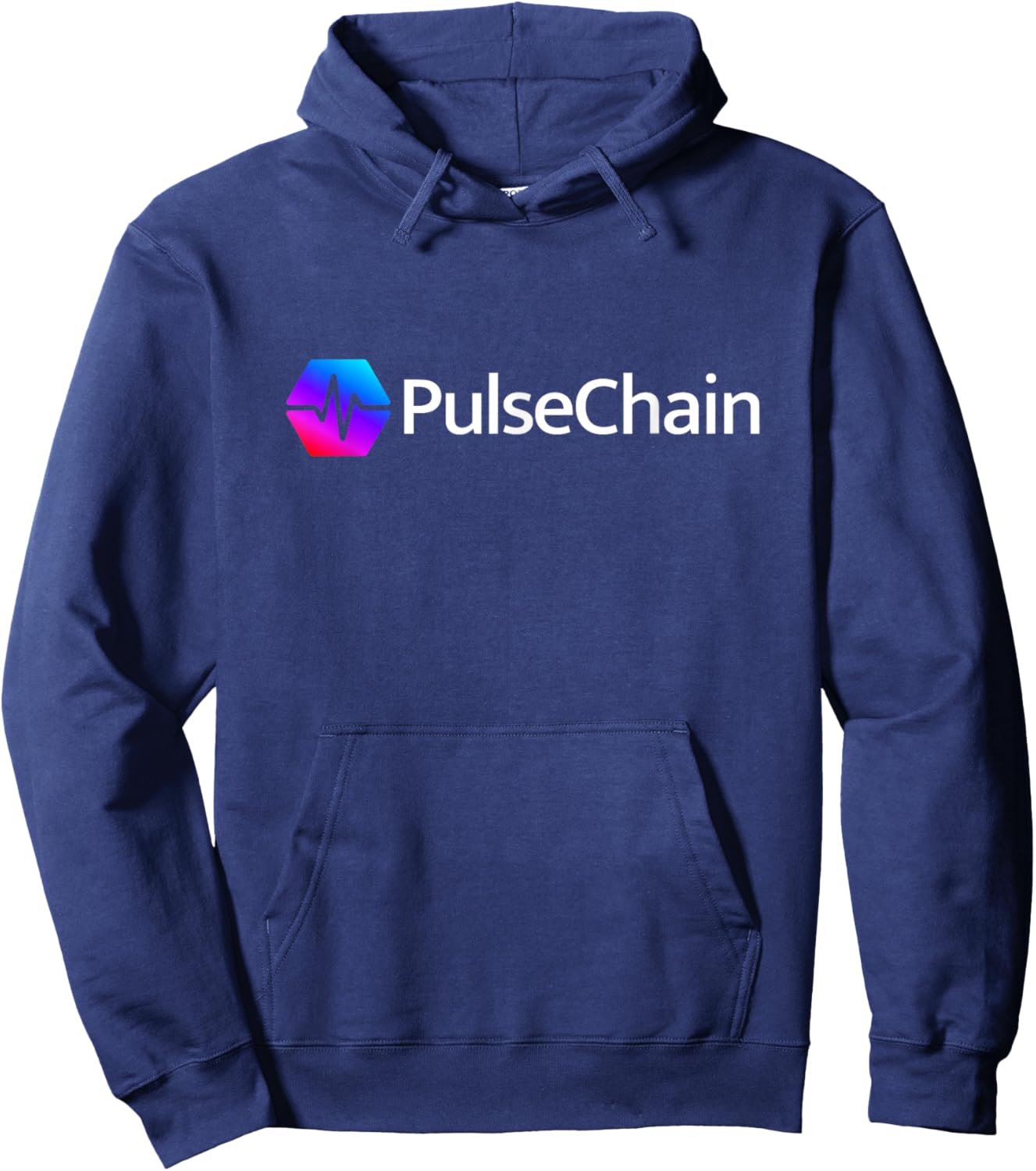 PulseChain PLS Pulse Hex Crypto Logo Cryptocurrency Hoodie - Hoodie | Navy