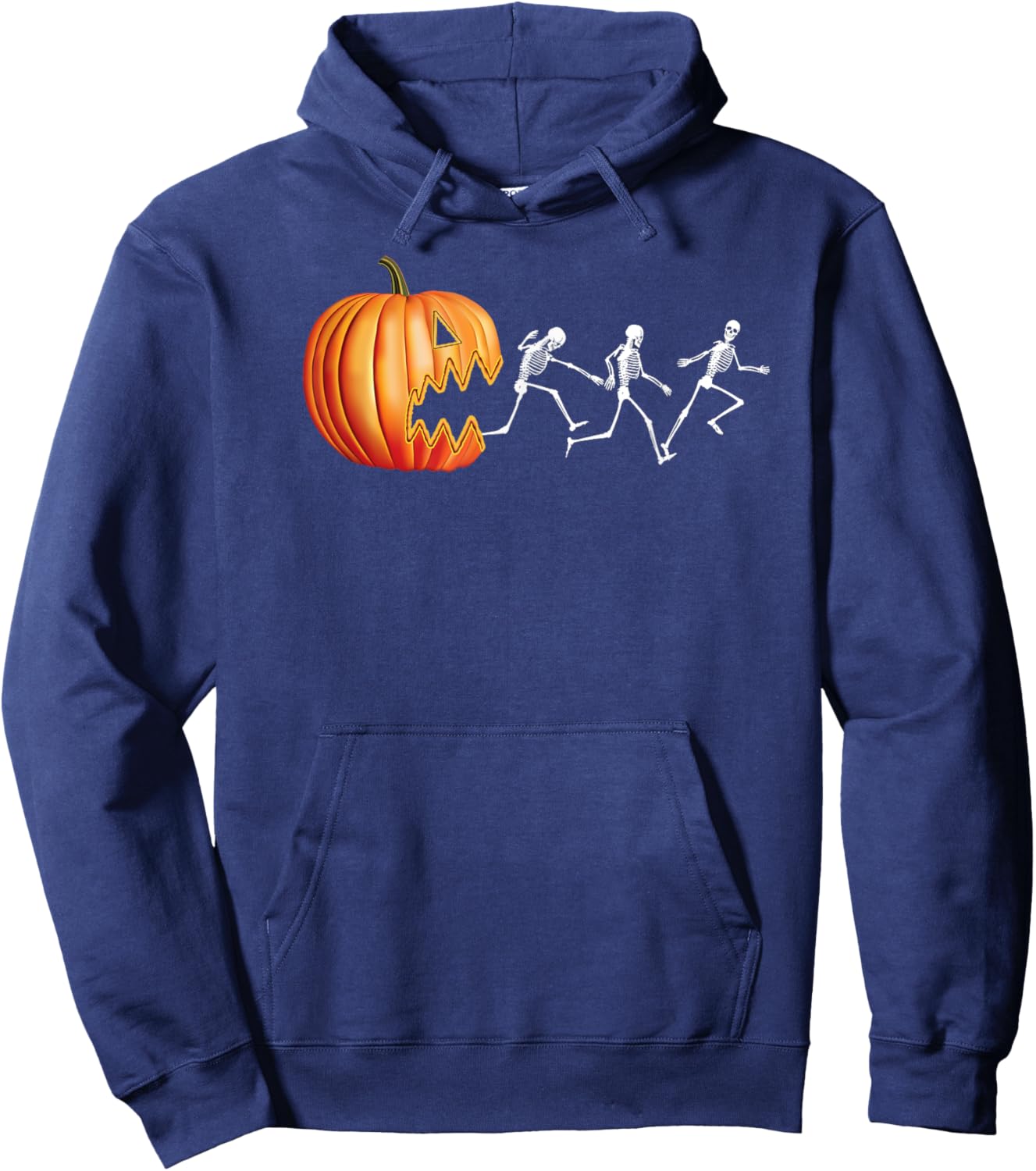 Funny Halloween Pumpkin Skeletons Jack o Lantern Hoodie - Hoodie | Navy
