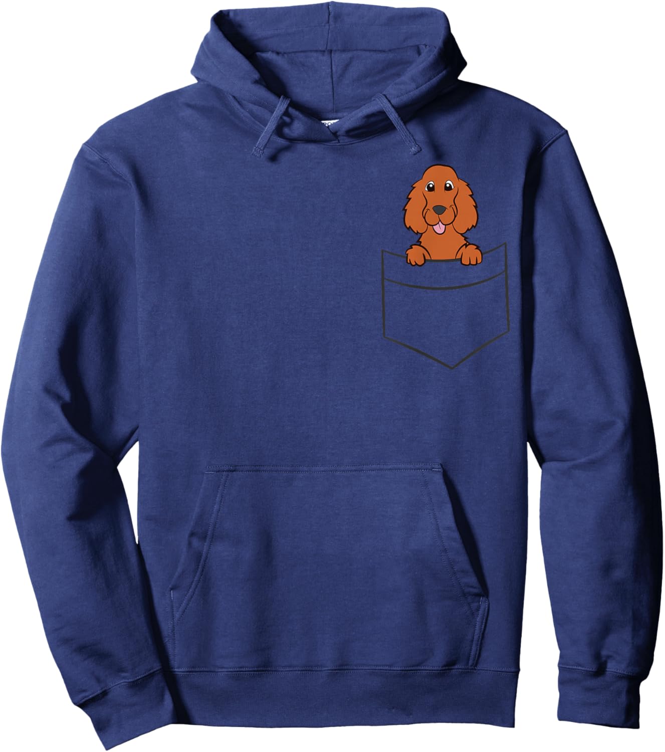 Irish Setter Dog In The Pocket Love Irish Setter Dogs Hoodie - Hoodie | Navy