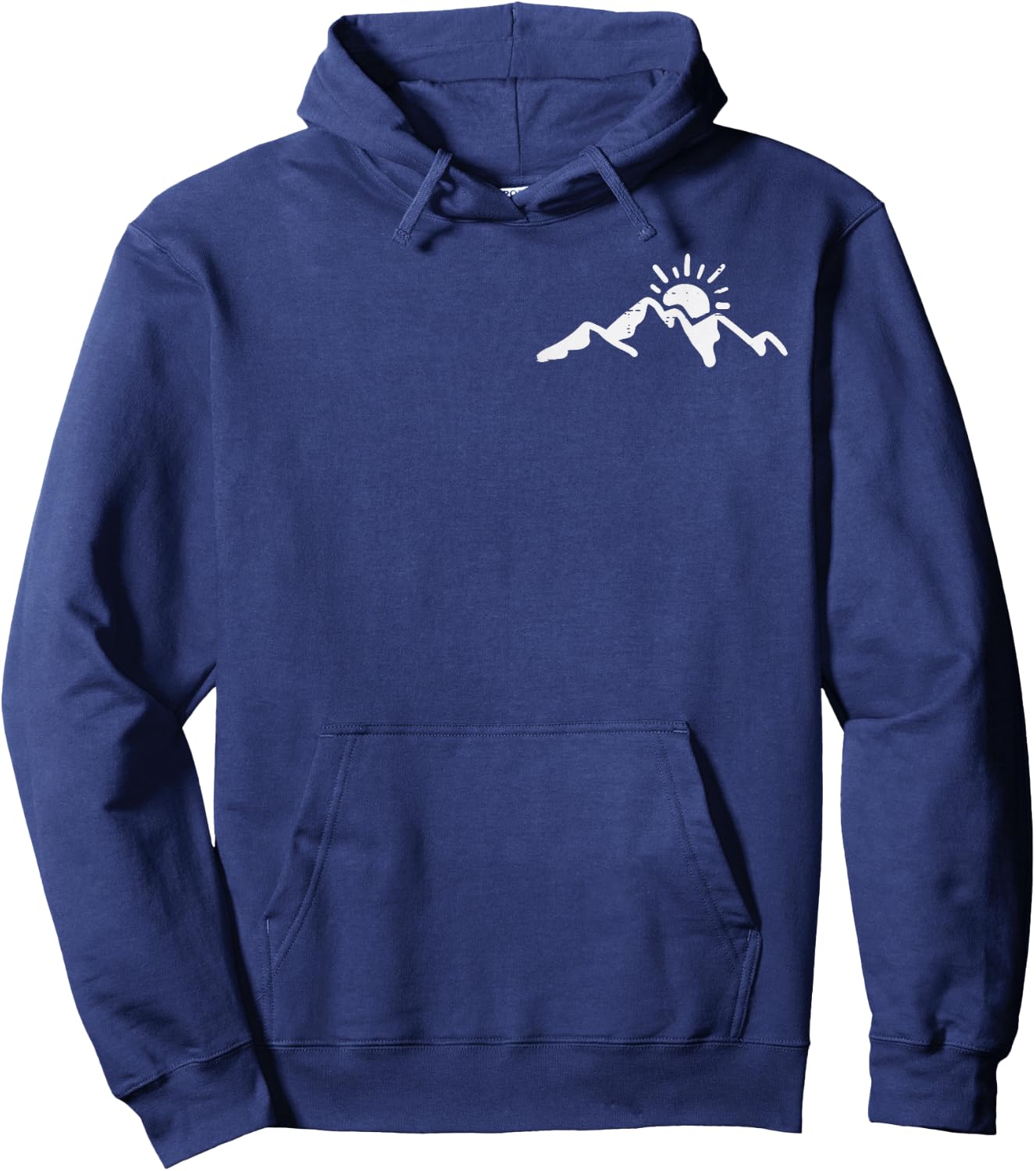 Climbing Mountain Sun Pocket Alpinism Climber Men Women Kids Hoodie - Hoodie | Navy