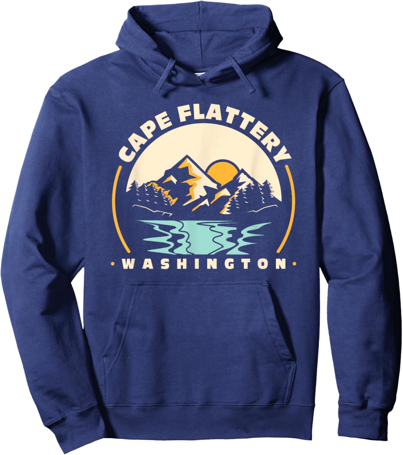 Cape Flattery Washington Souvenir Family Vacation Matching Hoodie - Hoodie | Navy