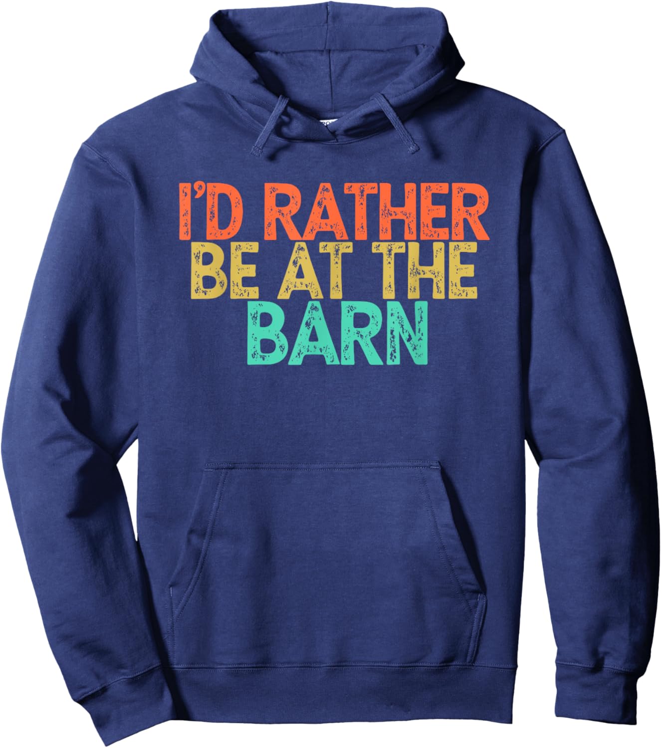 I'd Rather Be At The Barn Hoodie - Hoodie | Navy