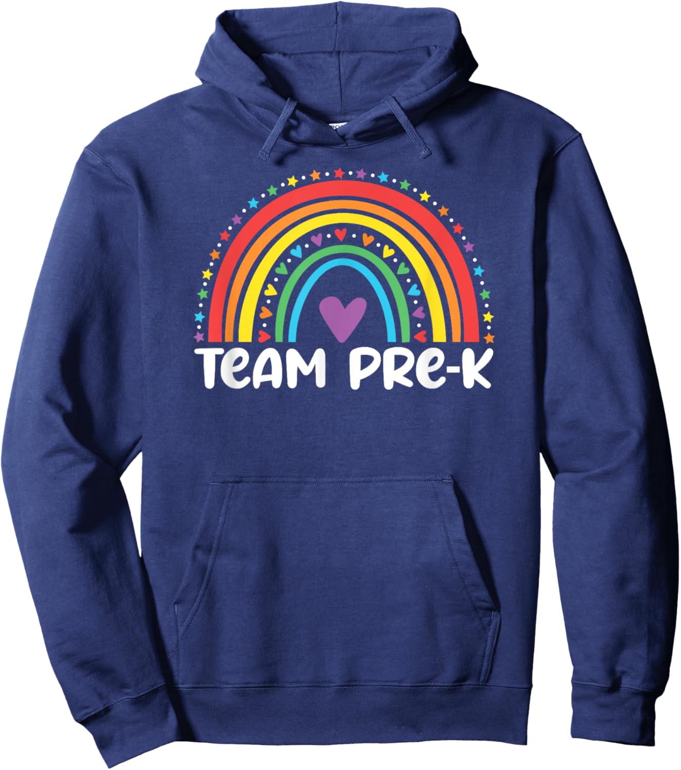 Team Pre-K Teacher Crew Squad Hello Back School Graduation Hoodie - Hoodie | Navy