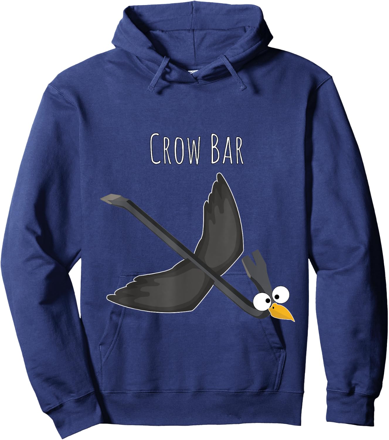 Crow Bar - The Feathered Tool of the Trade Hoodie - Hoodie | Navy