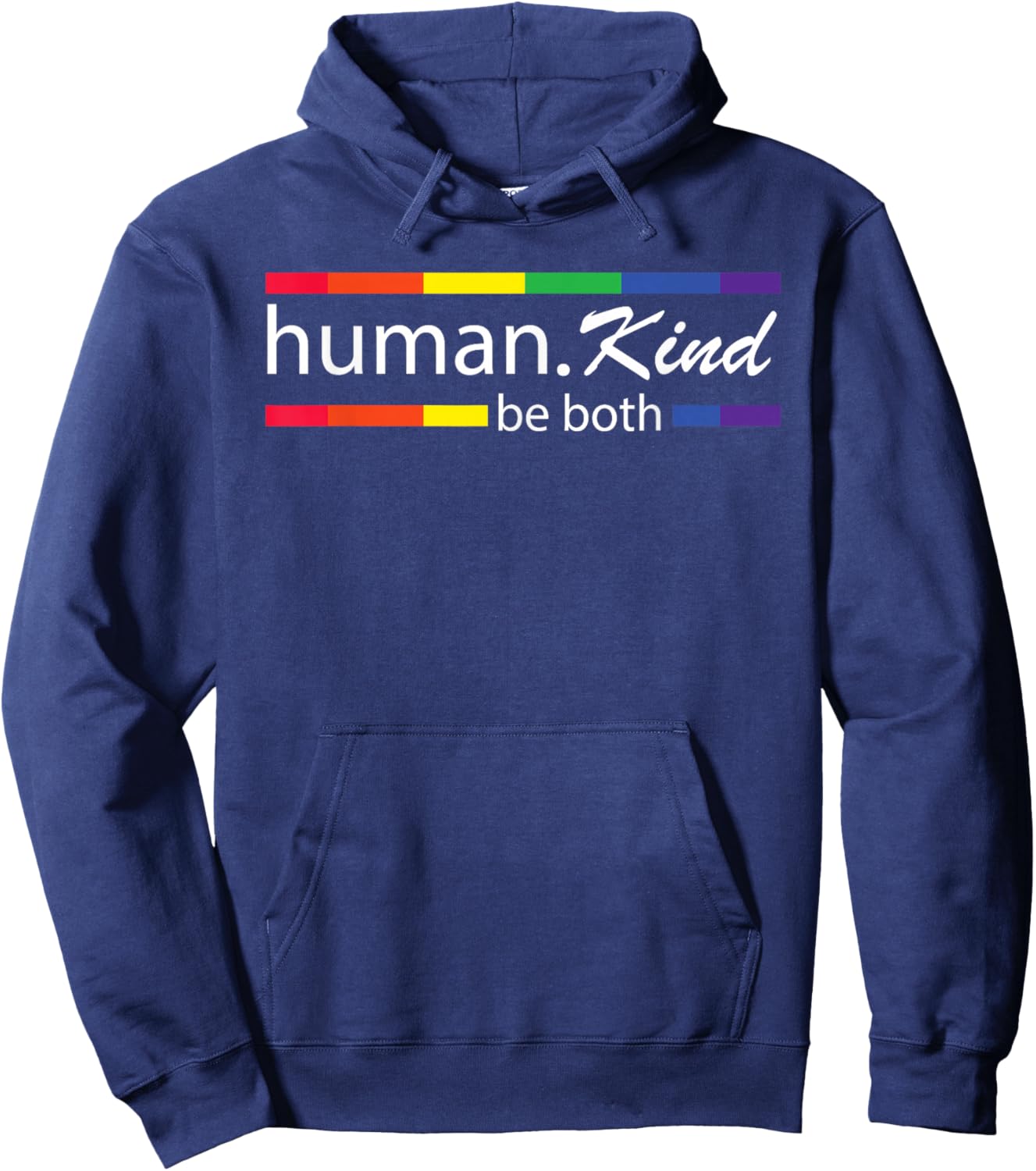 Human Kind Be Both Hoodie - Hoodie | Navy