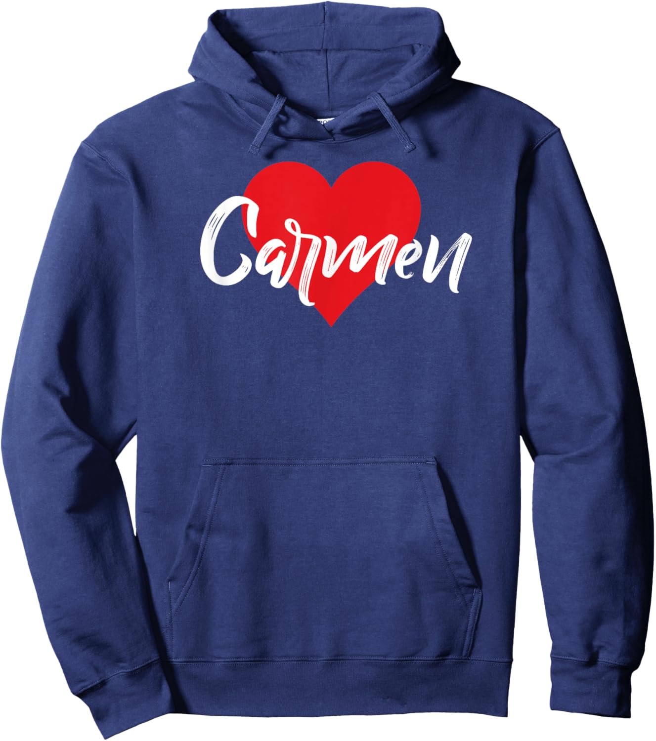 I Love Carmen First Name I Heart Named Hoodie - Hoodie | Navy