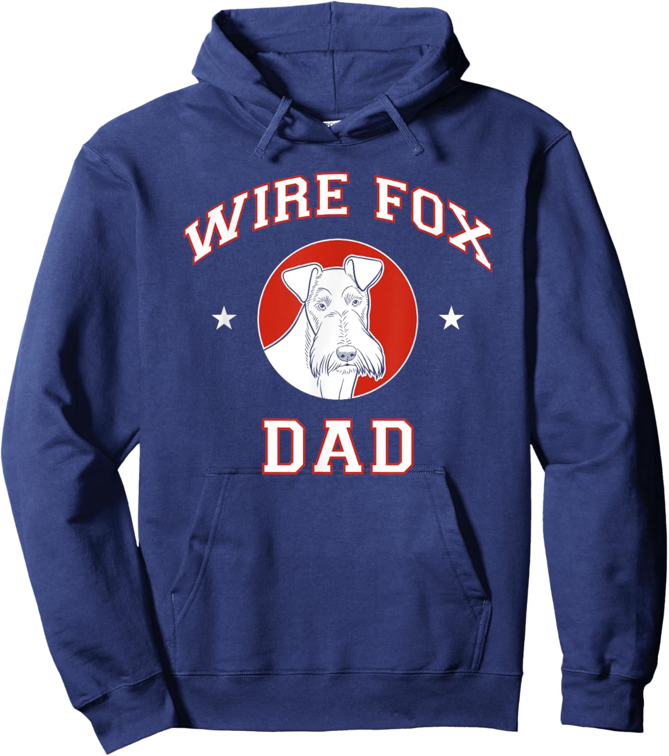 Wire Fox Terrier Dad Dog Father Hoodie - Hoodie | Navy