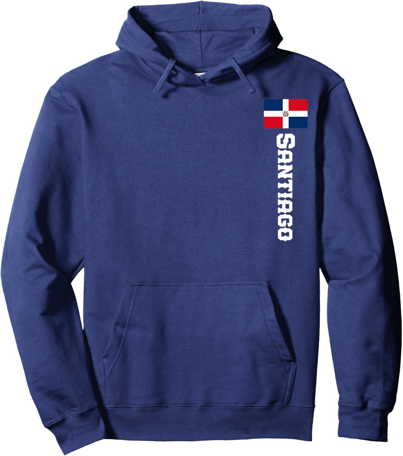 Santiago Last Name Dominican Republic Shirt Women Hoodie - Hoodie | Navy