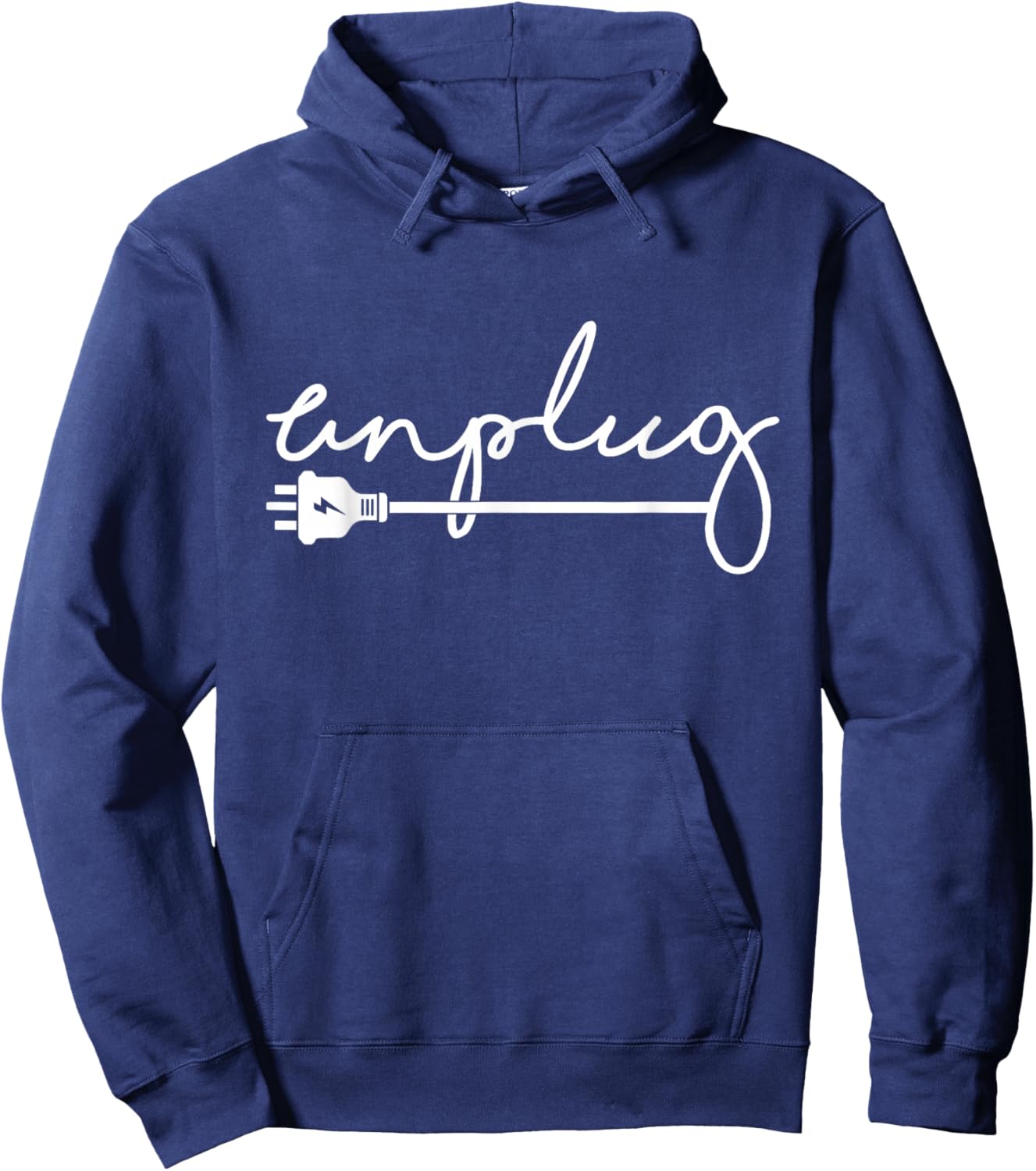 Funny Unplugged Digital Detox Analog Lifestyle Hoodie - Hoodie | Navy