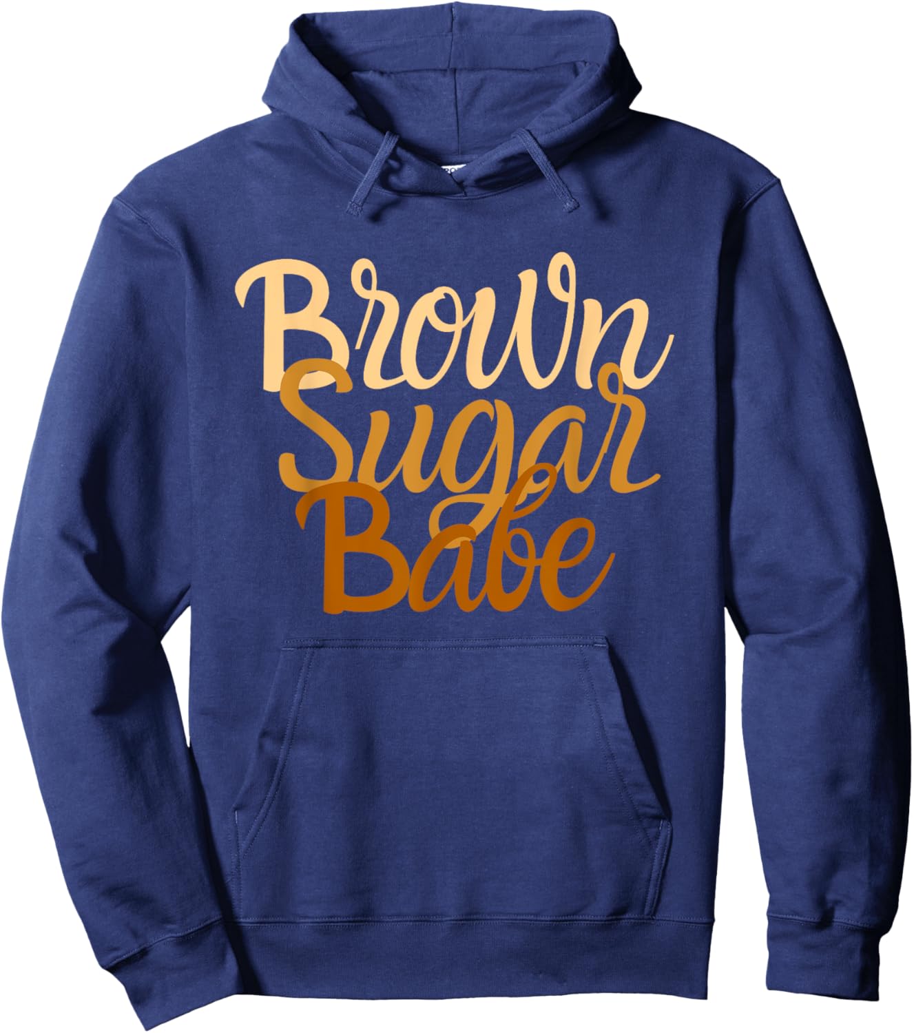 Brown Sugar Babe Proud Black Women African Pride HBCU Hoodie - Hoodie | Navy