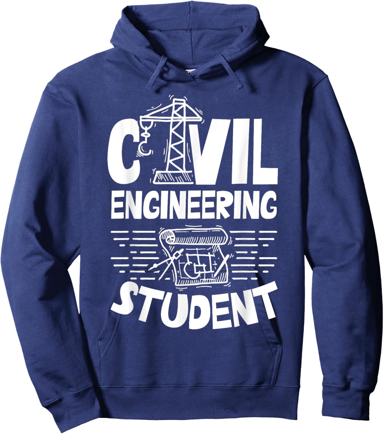 Civil Engineering Student Job Profession Civil Engineer Hoodie - Hoodie | Navy