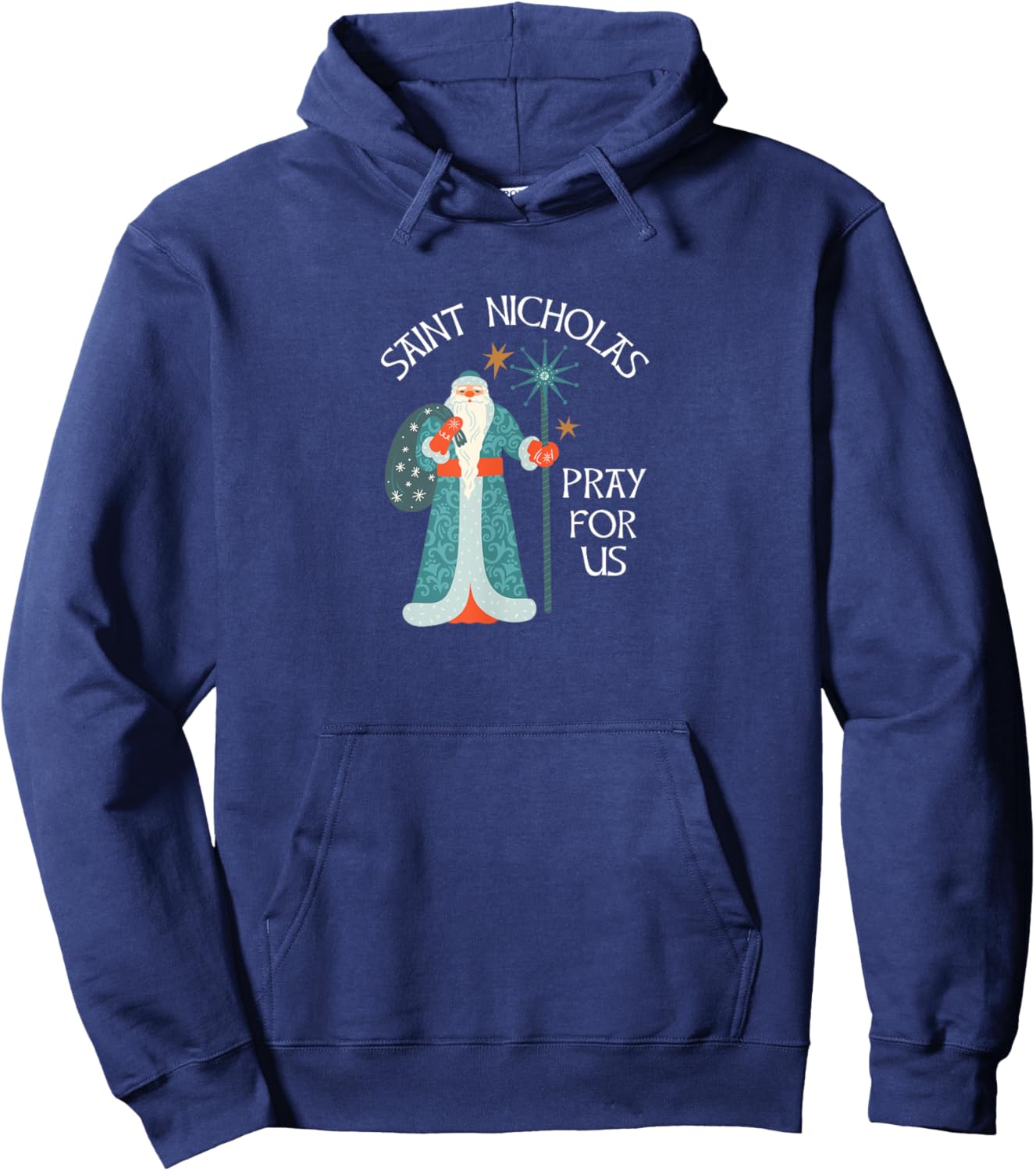 Saint Nicholas Pray for Us Hoodie - Hoodie | Navy
