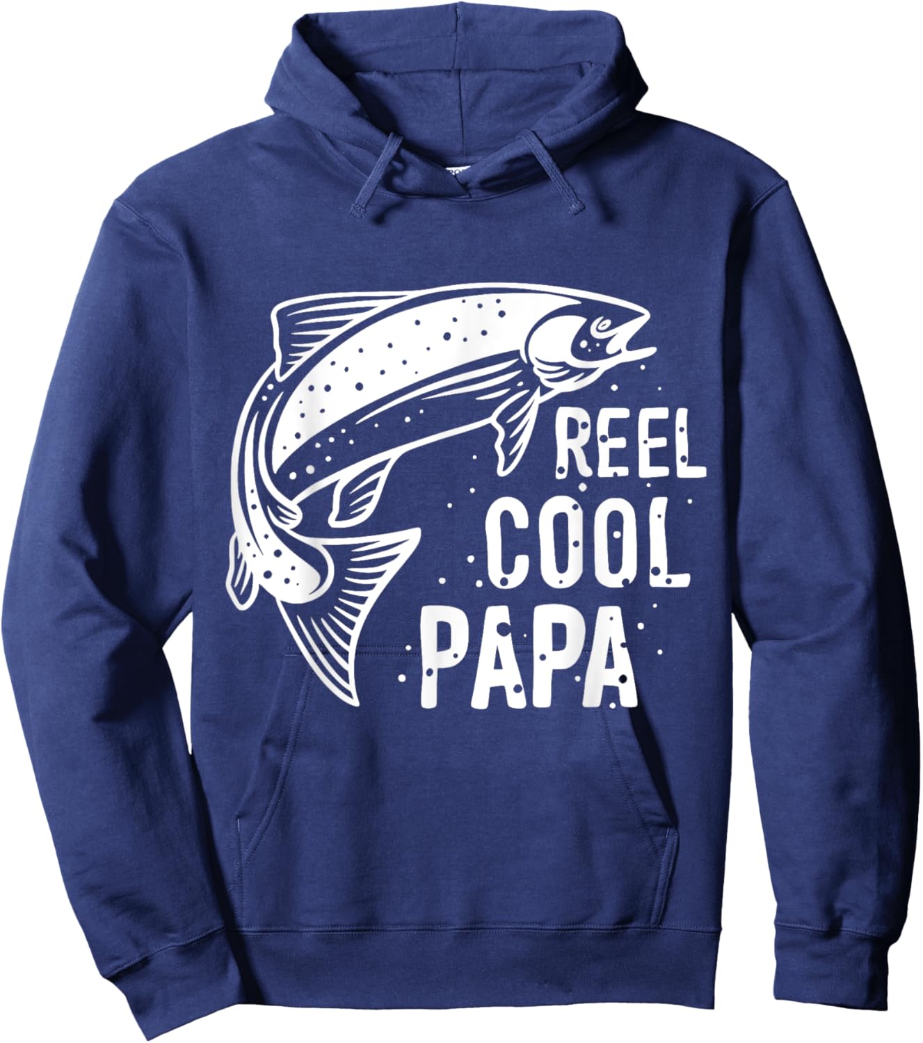 Reel Cool Papa | Fishing Hoodie - Hoodie | Navy