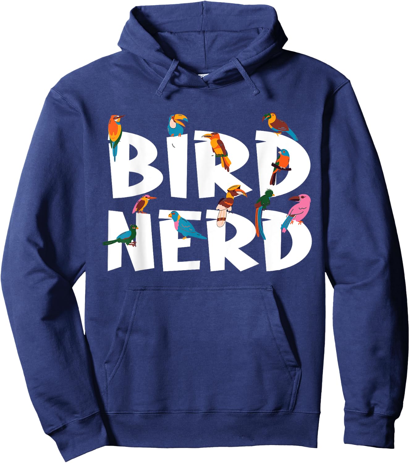 Bird Watching Nerd Birdwatching Birds Lover Cute Funny Gift Hoodie - Hoodie | Navy