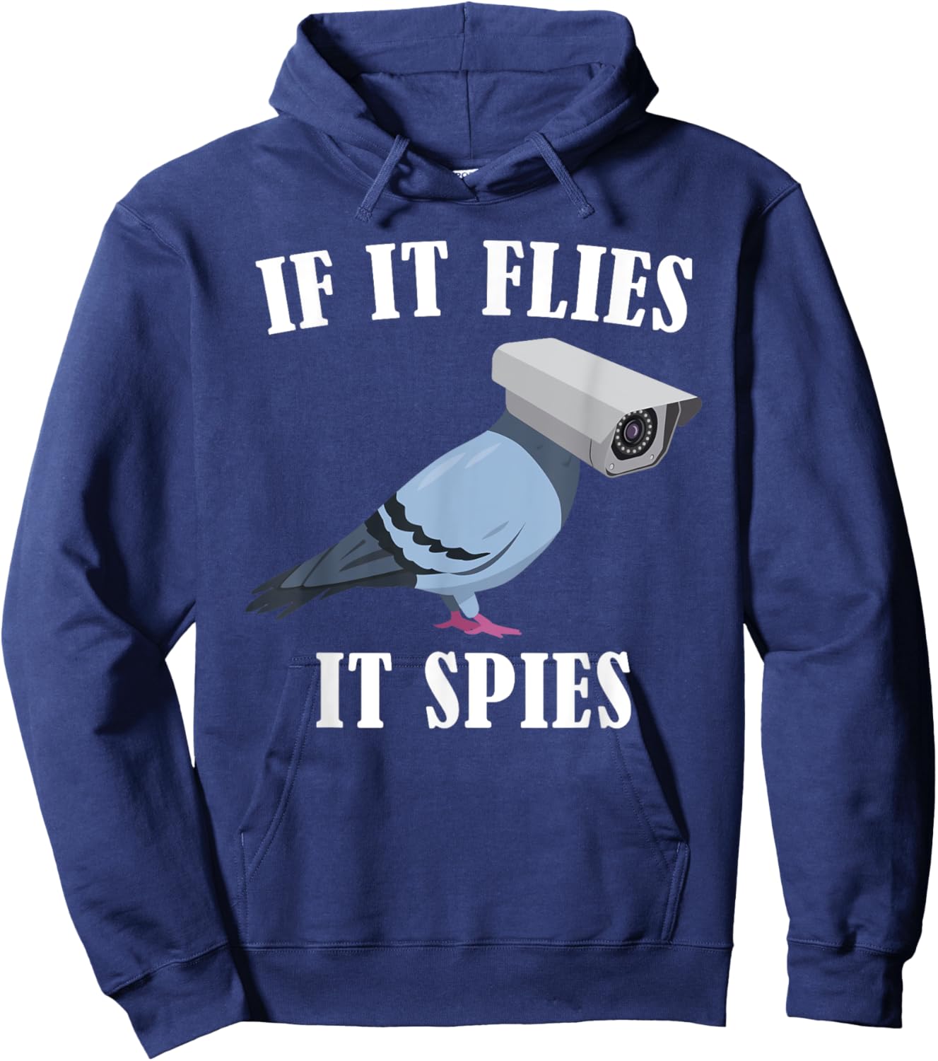 Birds Spie Conspiracy Joke Meme Surveillance | & Hoodie - Hoodie | Navy