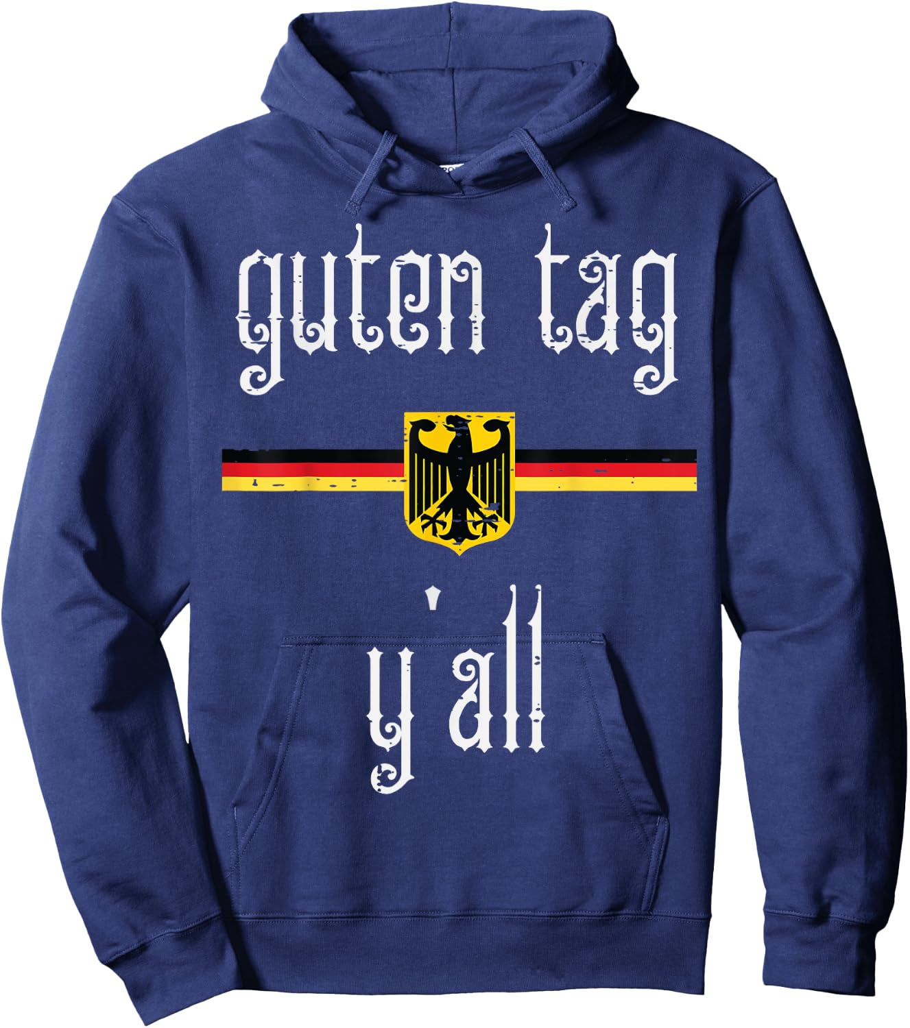 Oktoberfest Guten Tag Yall German Flag Eagle Men Women Kids Hoodie - Hoodie | Navy