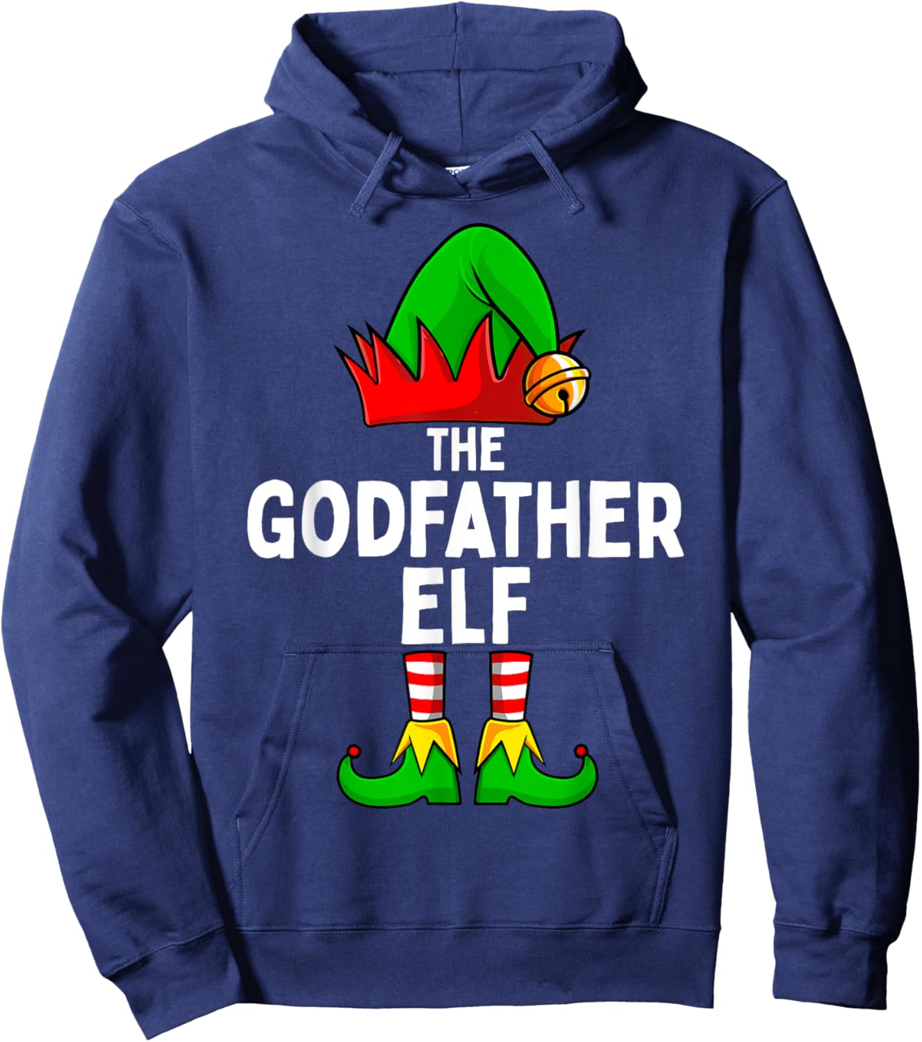 Godfather Elf Matching Family Christmas Men Hoodie - Hoodie | Navy