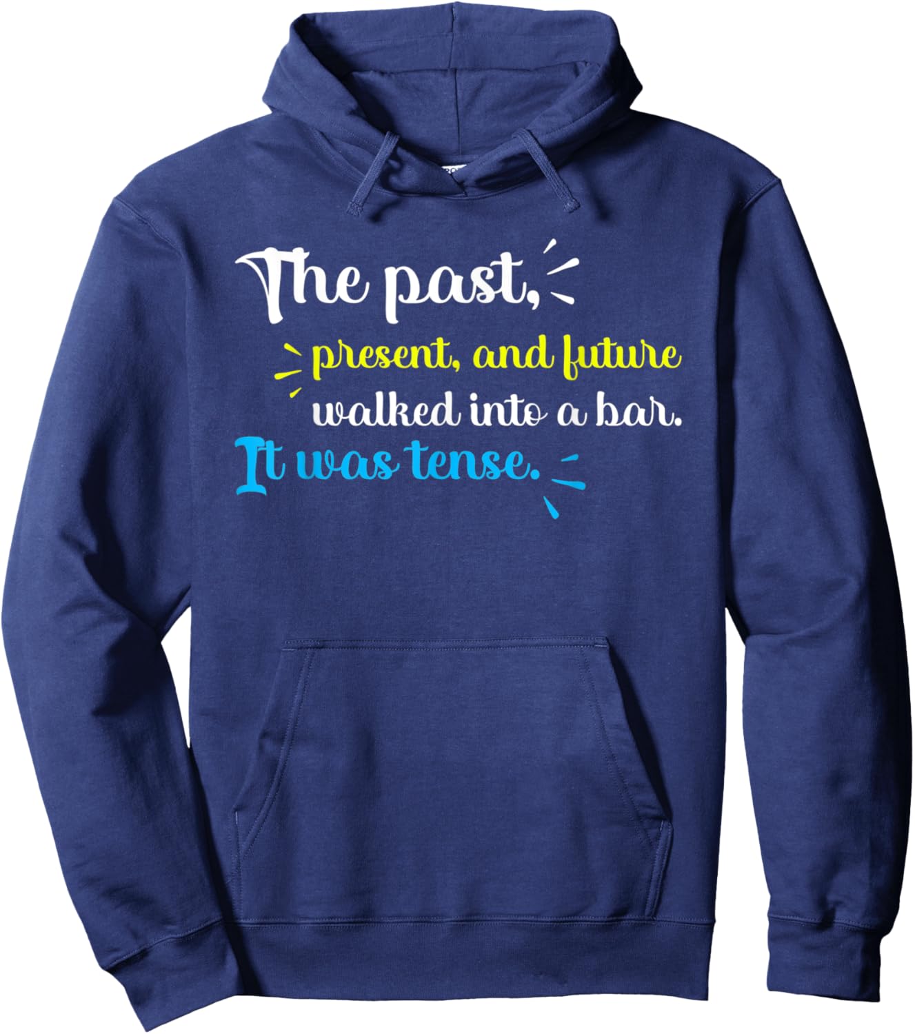Funny Grammar Jokes Teacher Hoodie - Hoodie | Navy