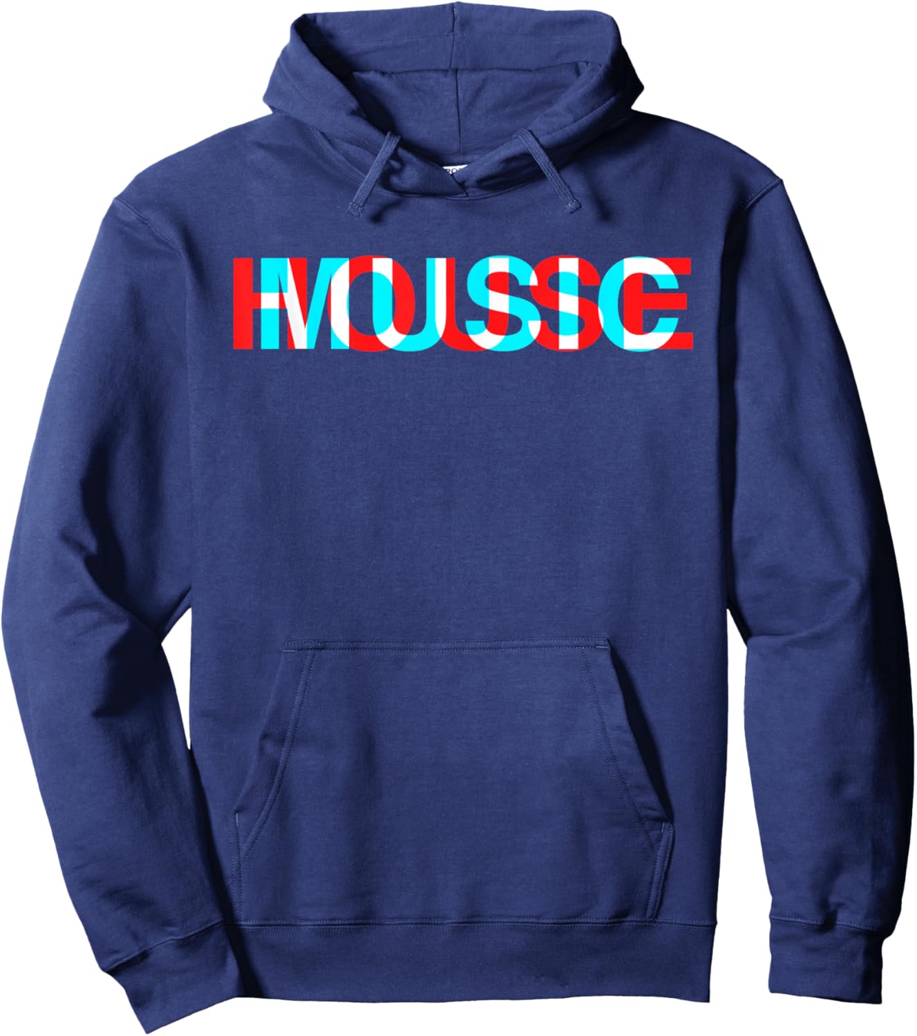 House Music Glitch Optical Illusion - EDM Rave DJ Hoodie - Hoodie | Navy