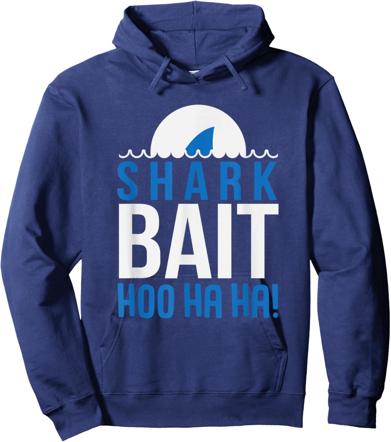 Shark Bait Funny Shark for Kids Hoodie - Hoodie | Navy