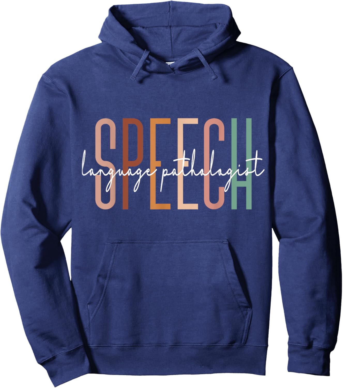 Speech Language Pathologist SLP Speech Therapy Pathology Hoodie - Hoodie | Navy